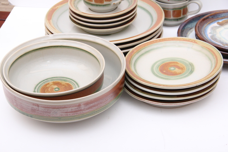 Collection of Hand Thrown Ceramic Place Settings