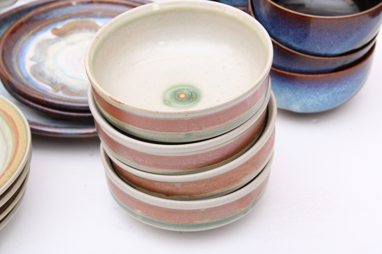 Collection of Hand Thrown Ceramic Place Settings