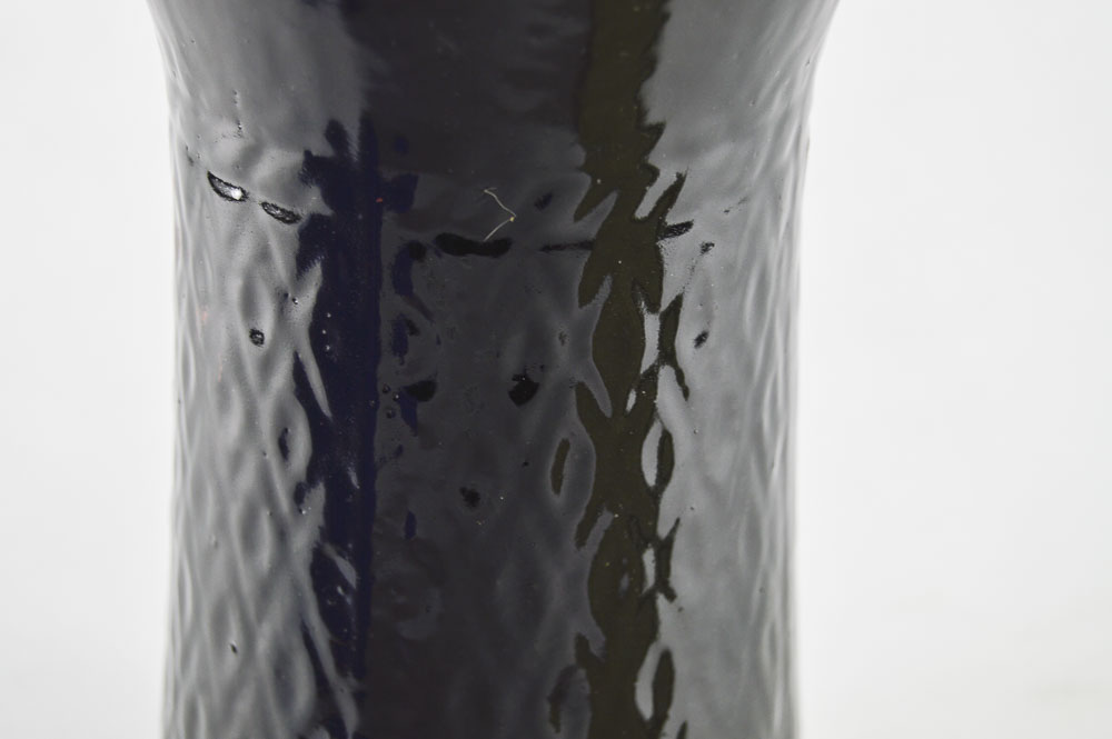 Blue Burley Winter Ring Handled Vase with Modern Vases