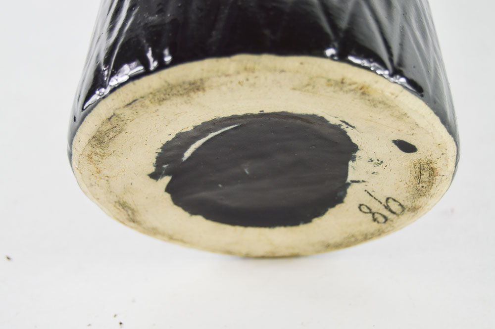 Blue Burley Winter Ring Handled Vase with Modern Vases