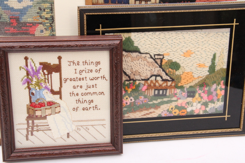 Quartet of Framed Needle Points