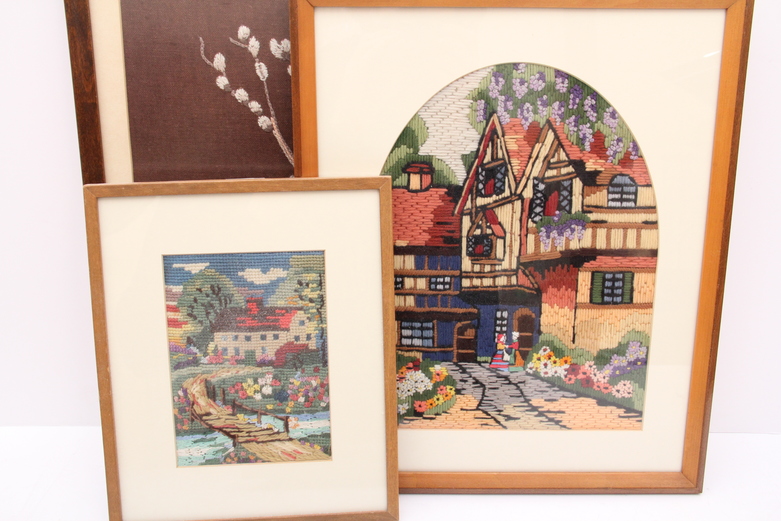 Quartet of Framed Needle Points