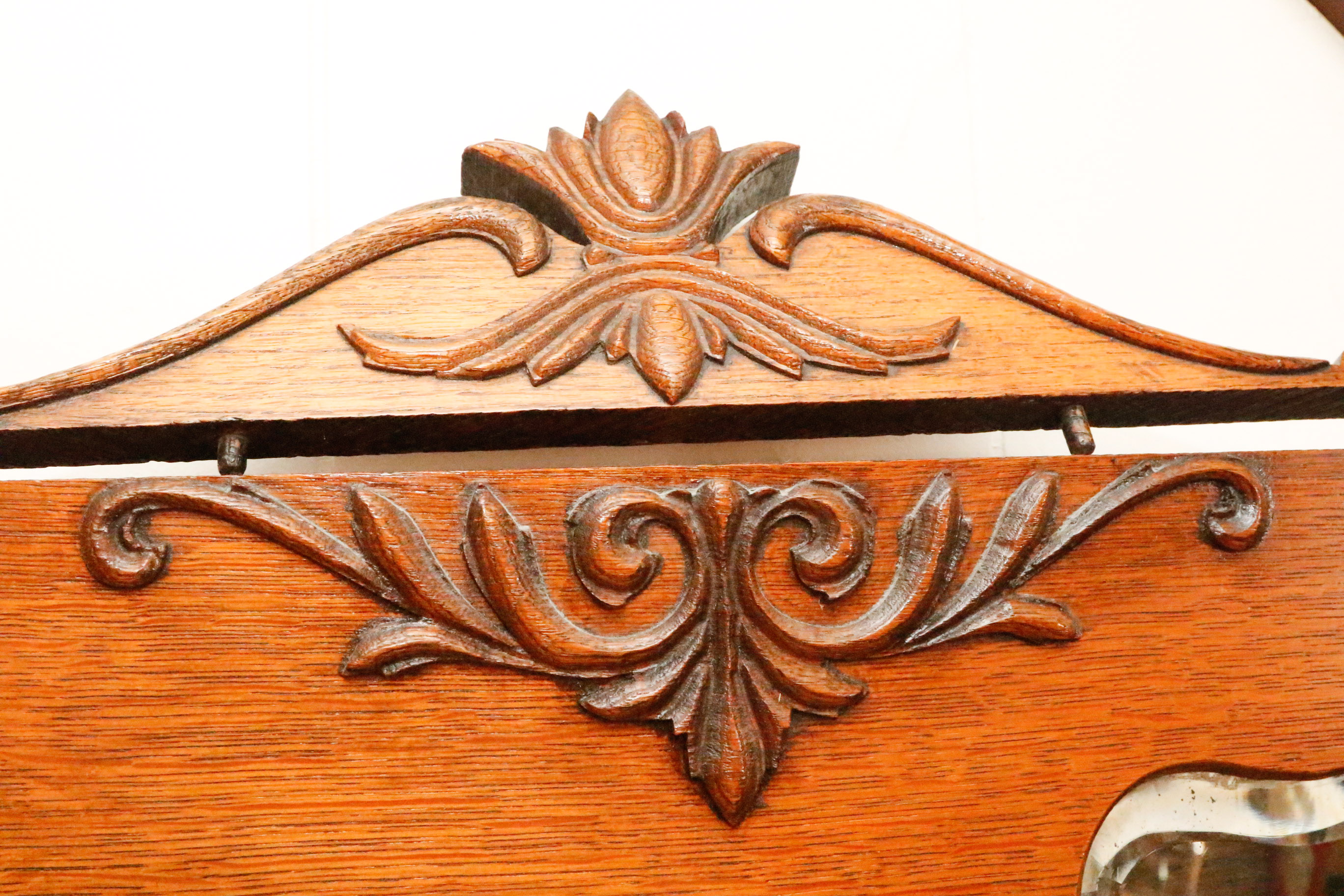 Oak Secretary Desk and Bookcase c. 1890-1910