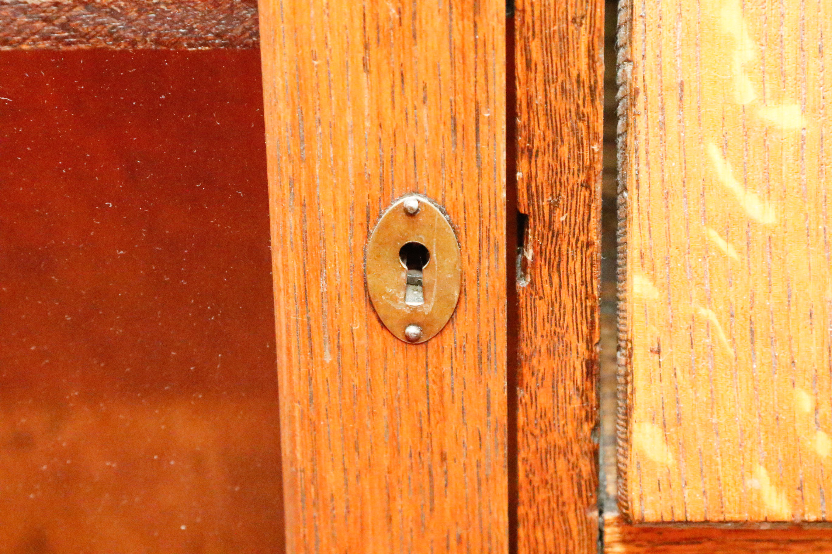 Oak Secretary Desk and Bookcase c. 1890-1910