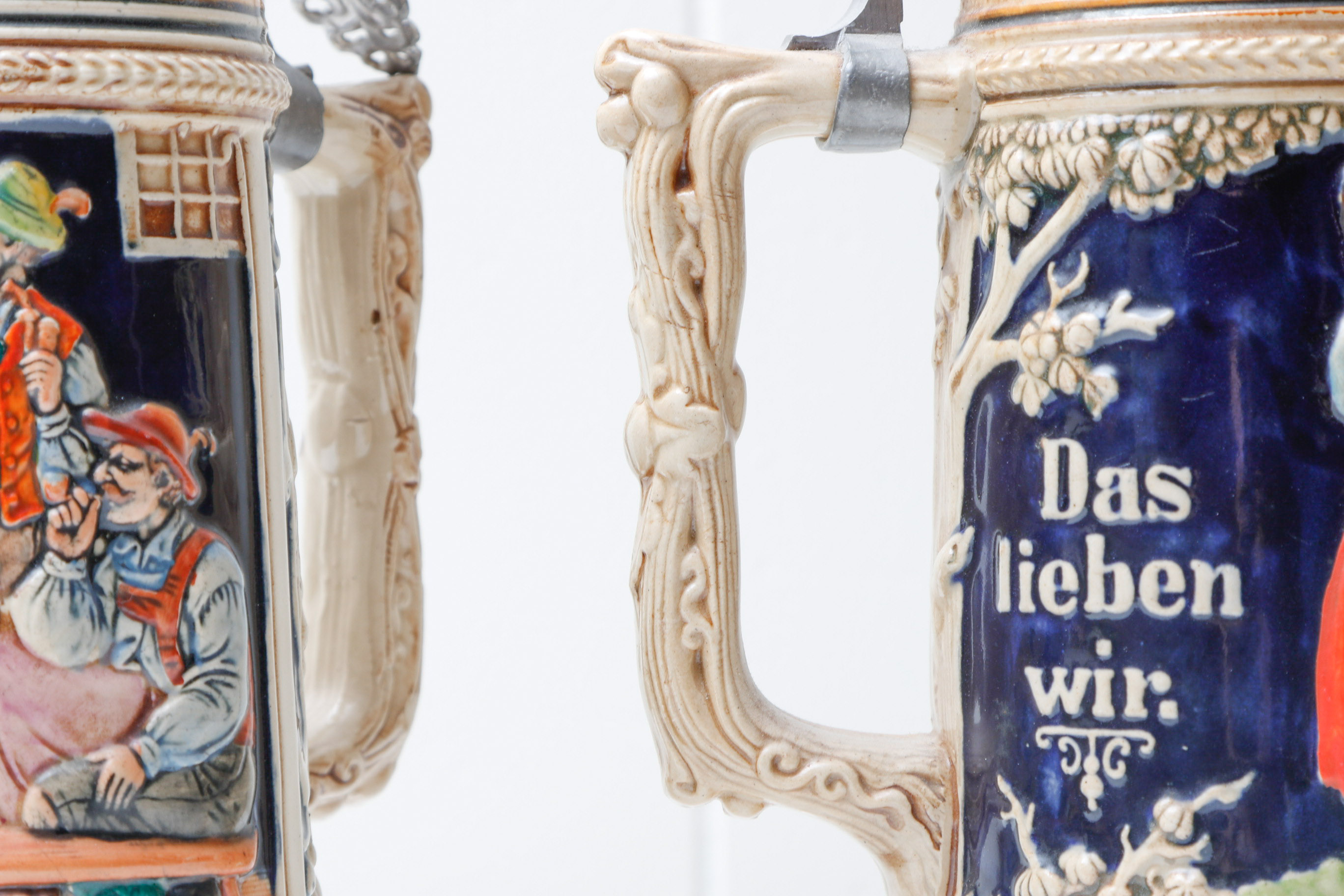 Two Gerz German Lusterware Steins