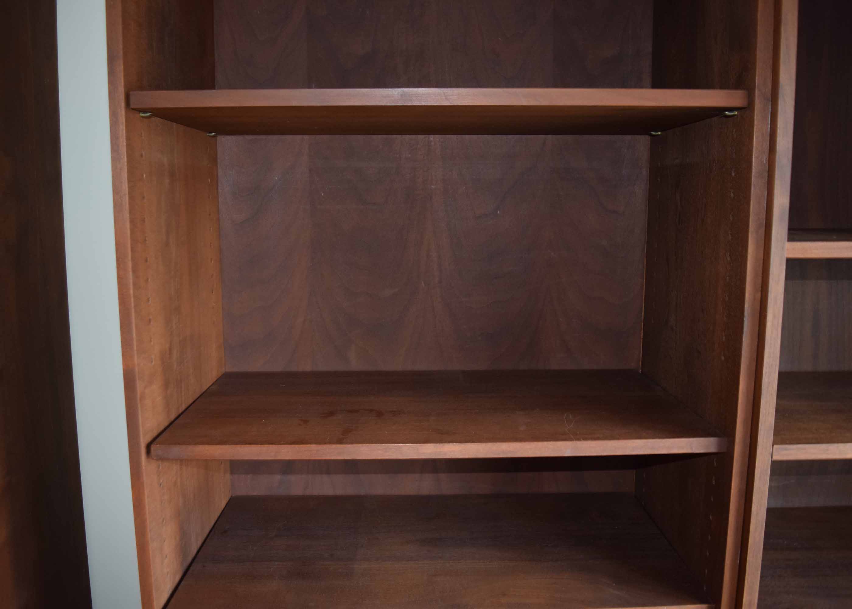 Mid Century Walnut Bookcase with Drawers