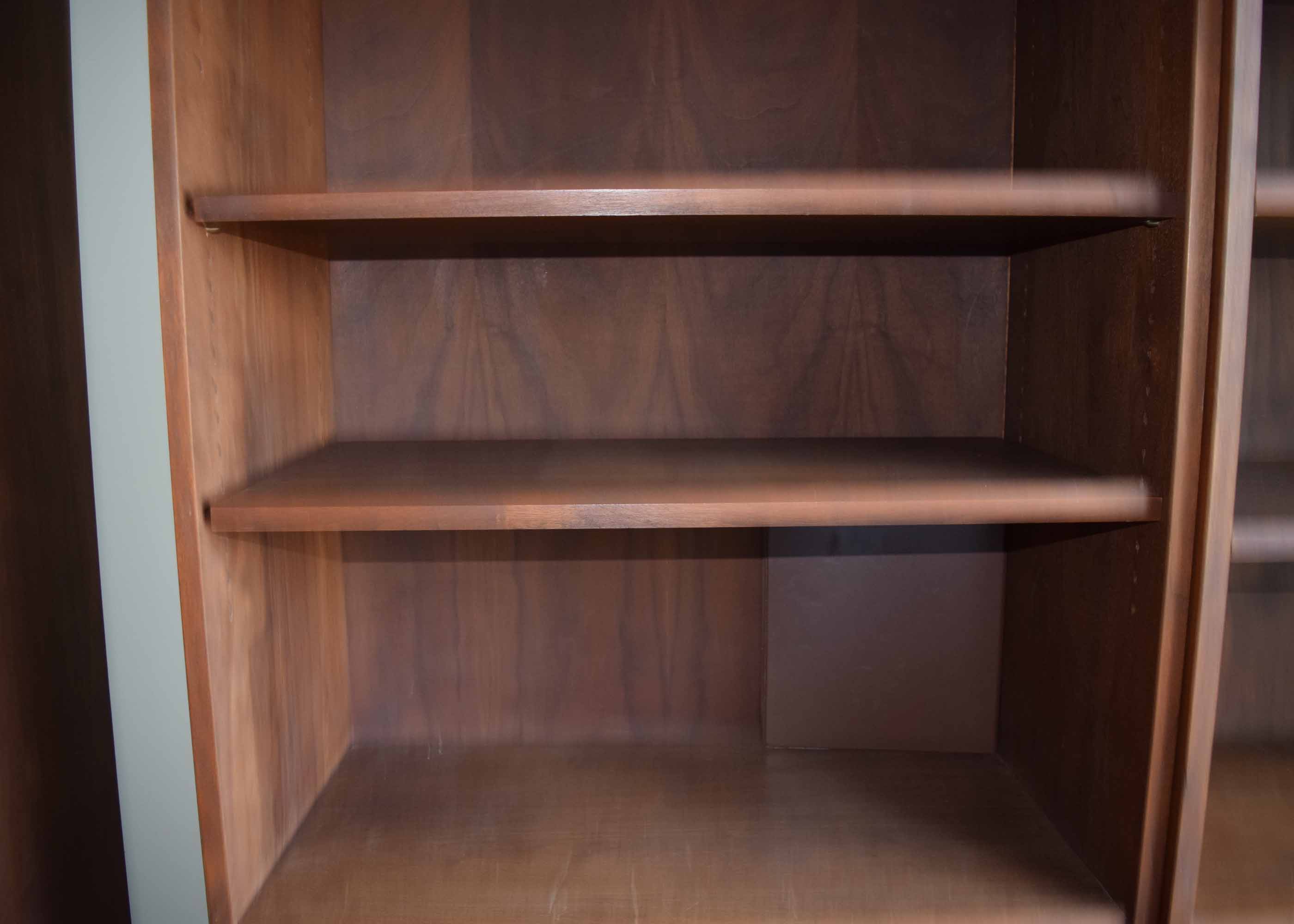 Mid Century Walnut Bookcase with Drawers