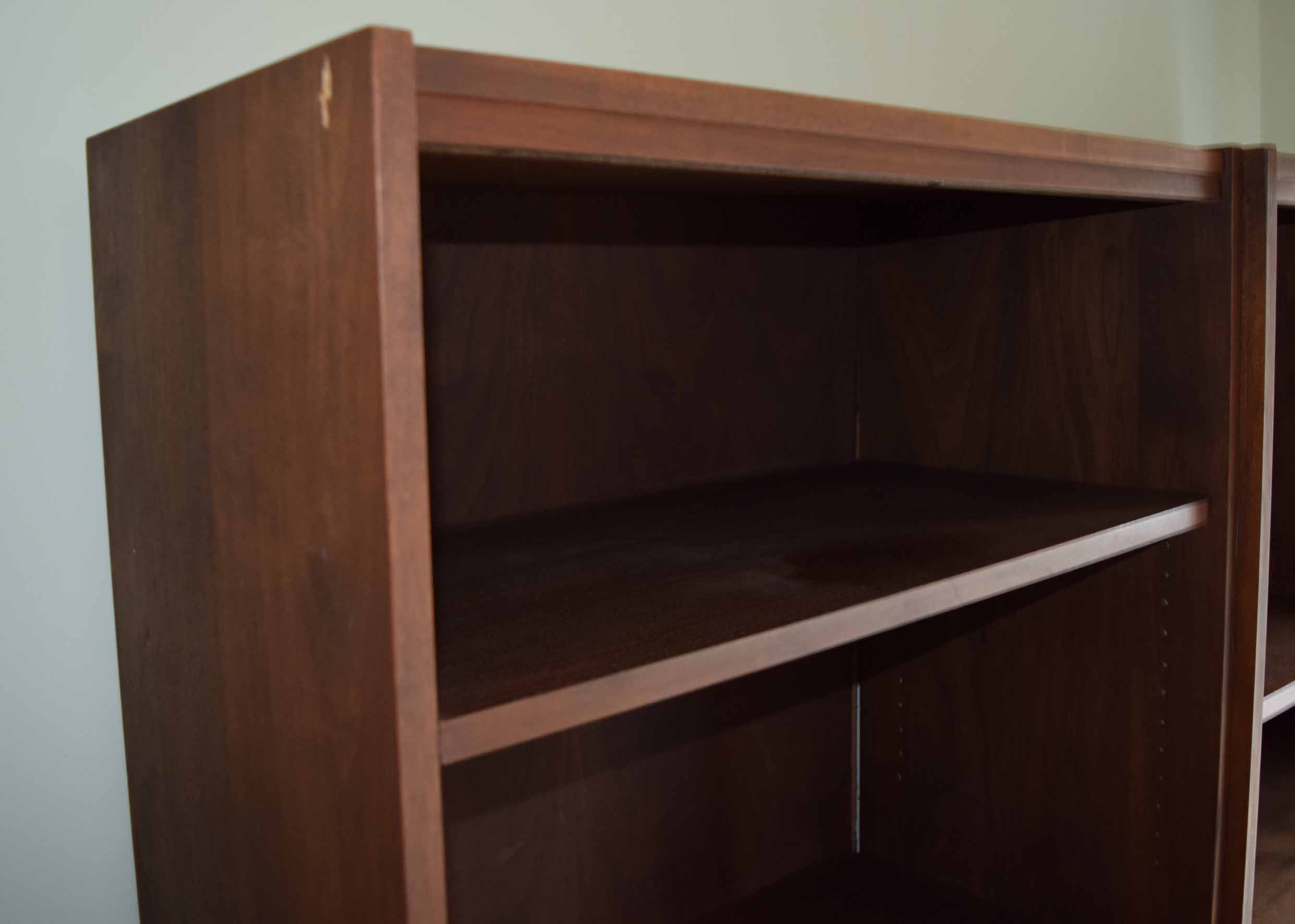 Mid Century Walnut Bookcase with Drawers