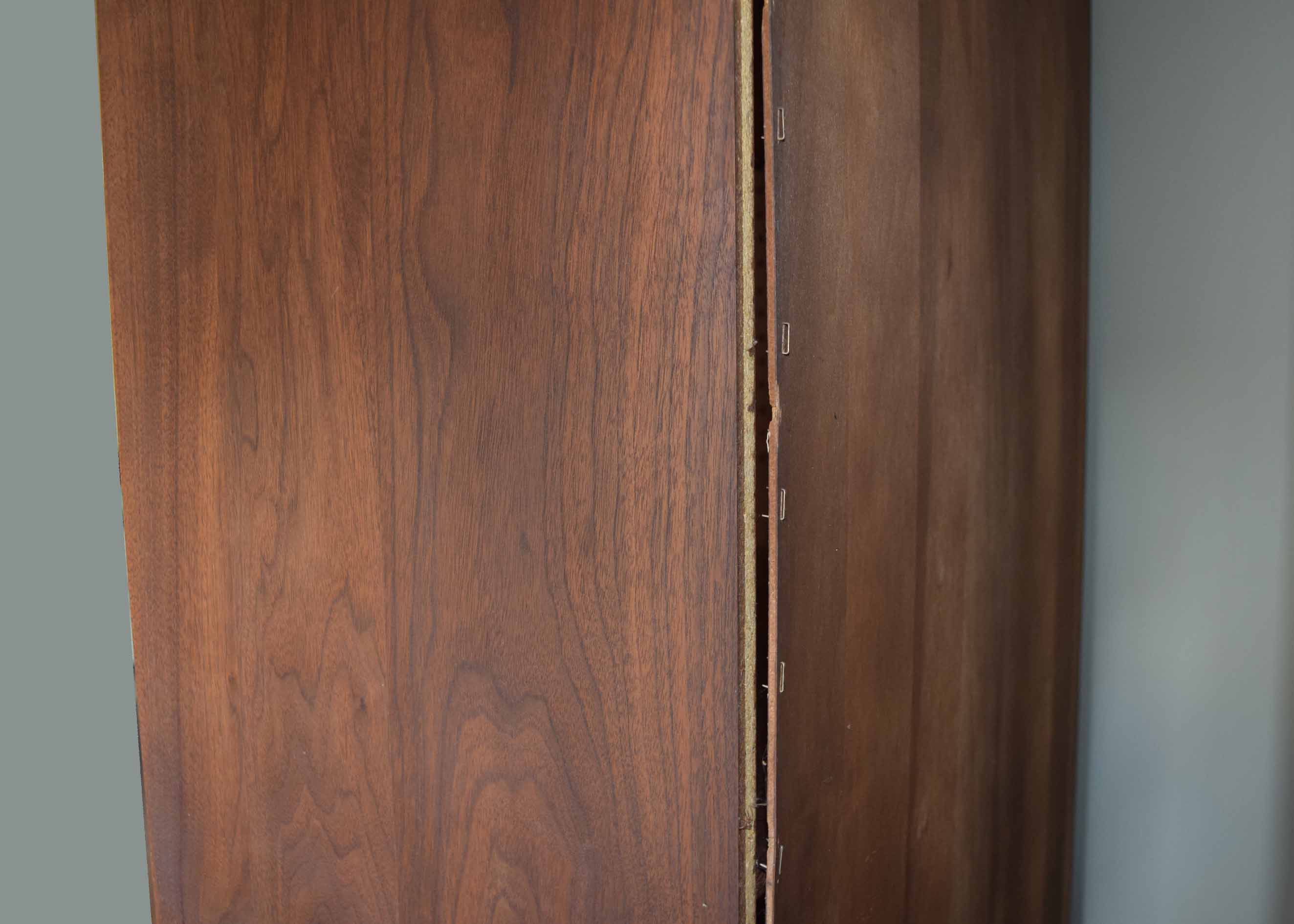 Mid Century Walnut Bookcase with Drawers