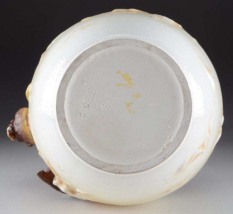 Dramatic Bohemian Art Nouveau Pottery Vase