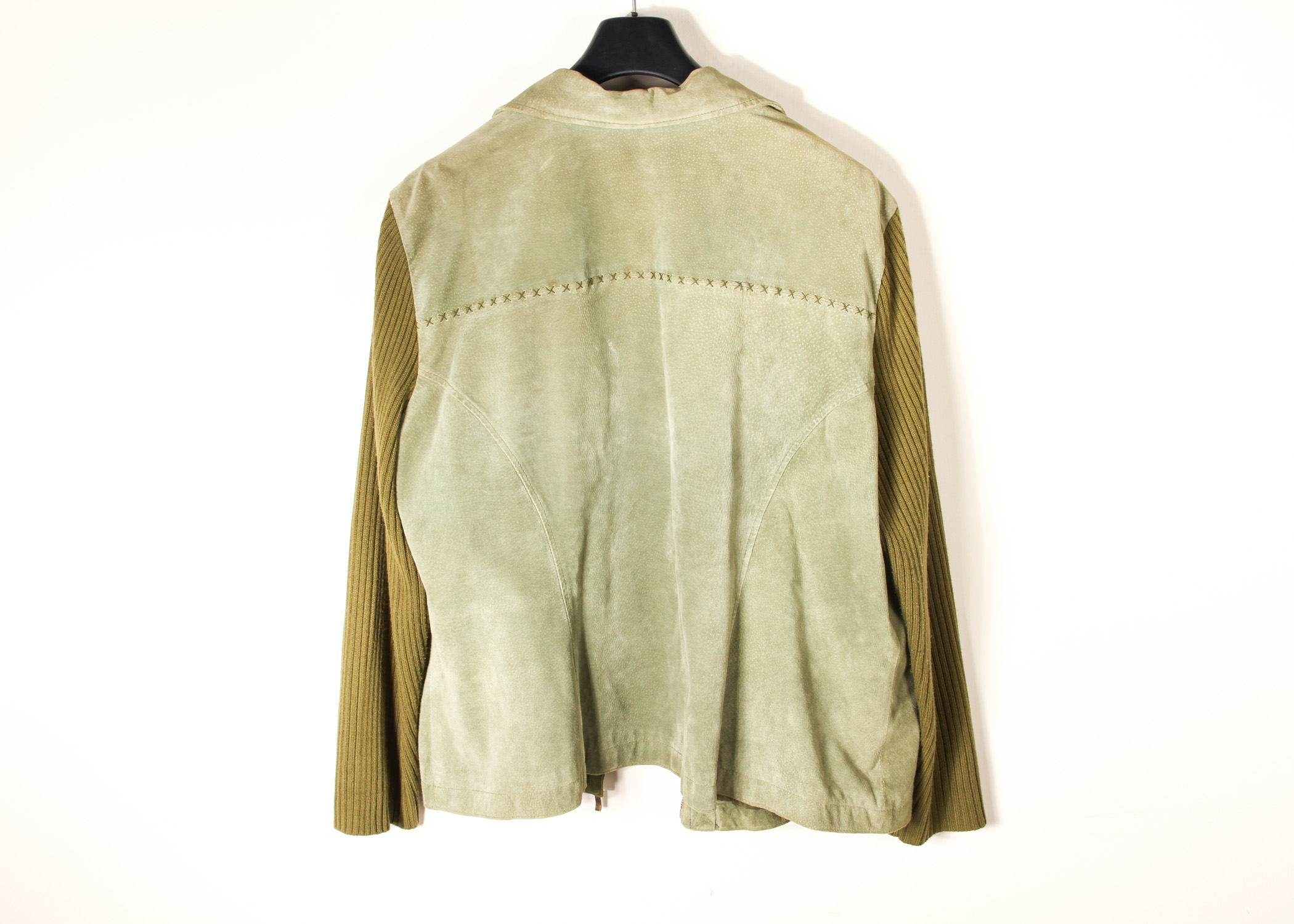 Two Women's Plus Size Suede Leather Jackets