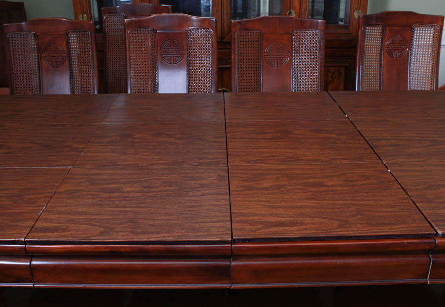 Asian Style Bernhardt Dining Table and Chairs
