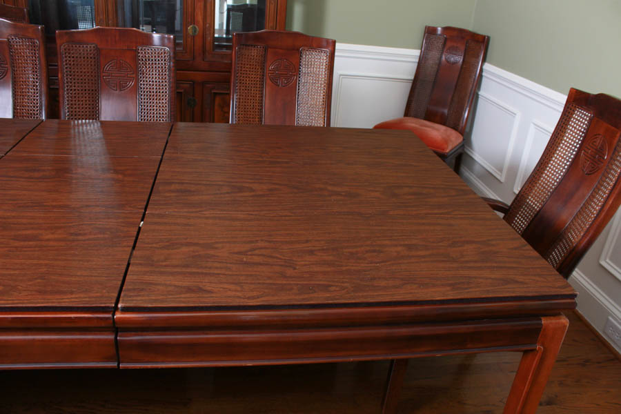 Asian Style Bernhardt Dining Table and Chairs