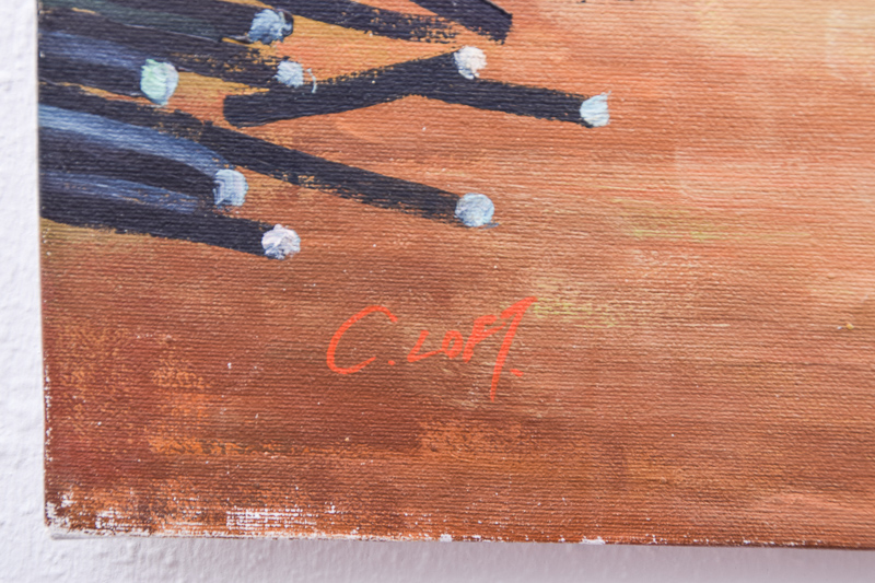 Southwestern Oil Painting by C. Loft