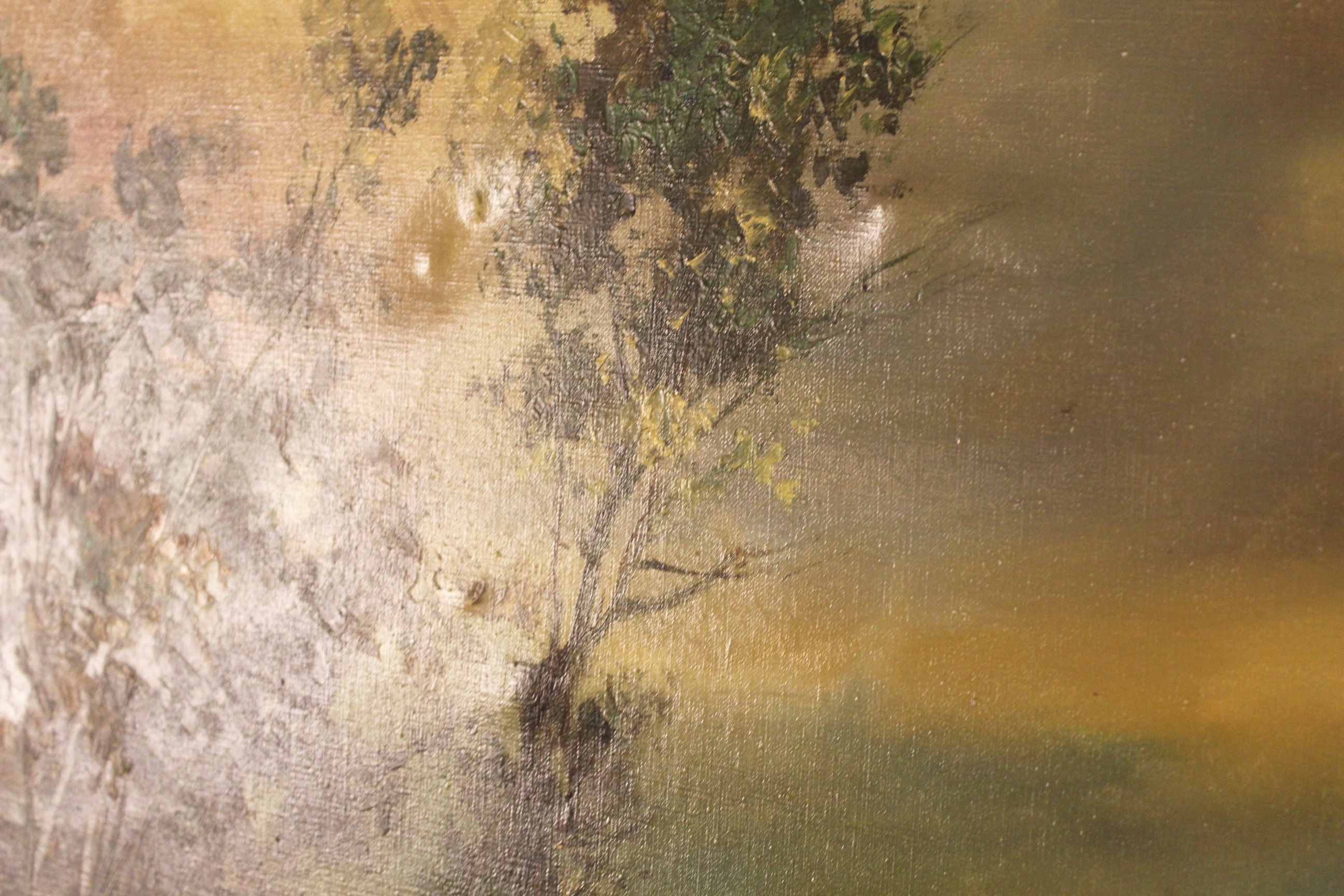 Chiabert "Roman Ruins" Oil on Canvas original Painting