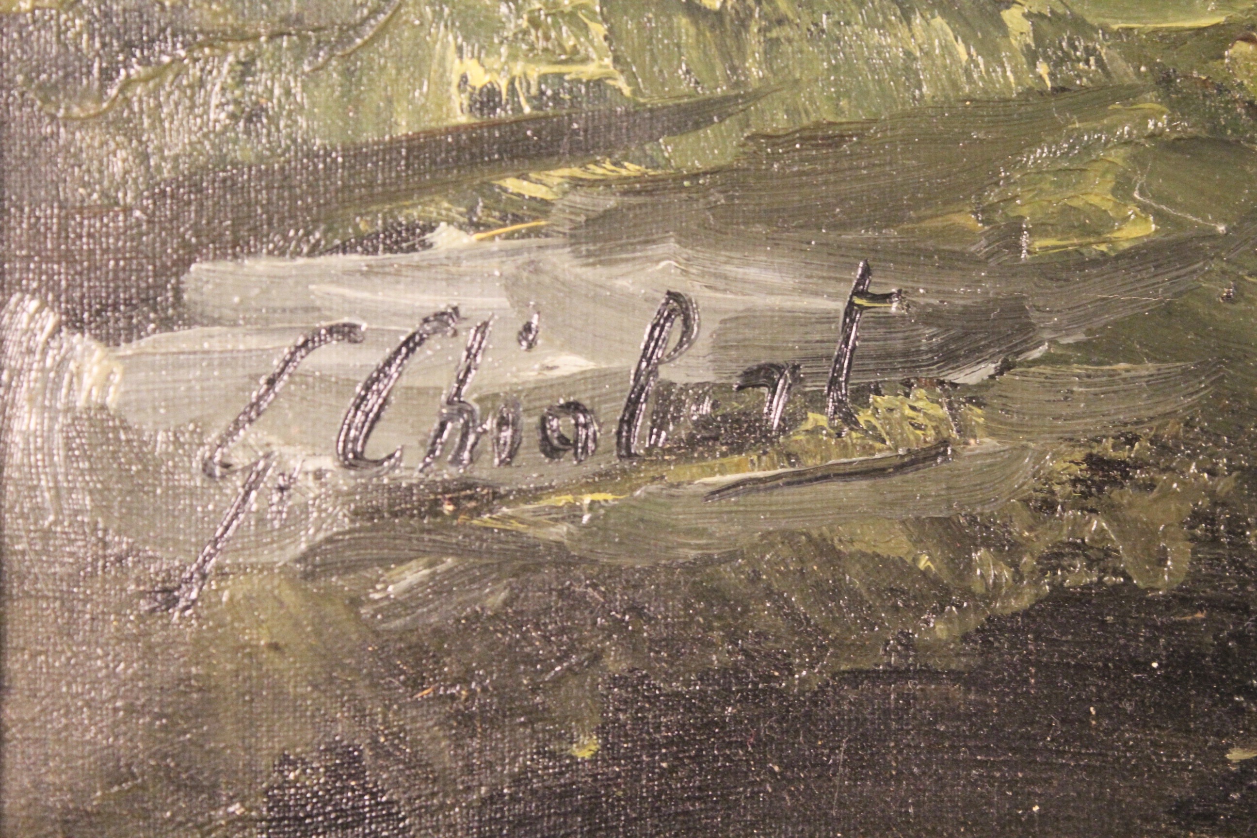 Chiabert "Roman Ruins" Oil on Canvas original Painting