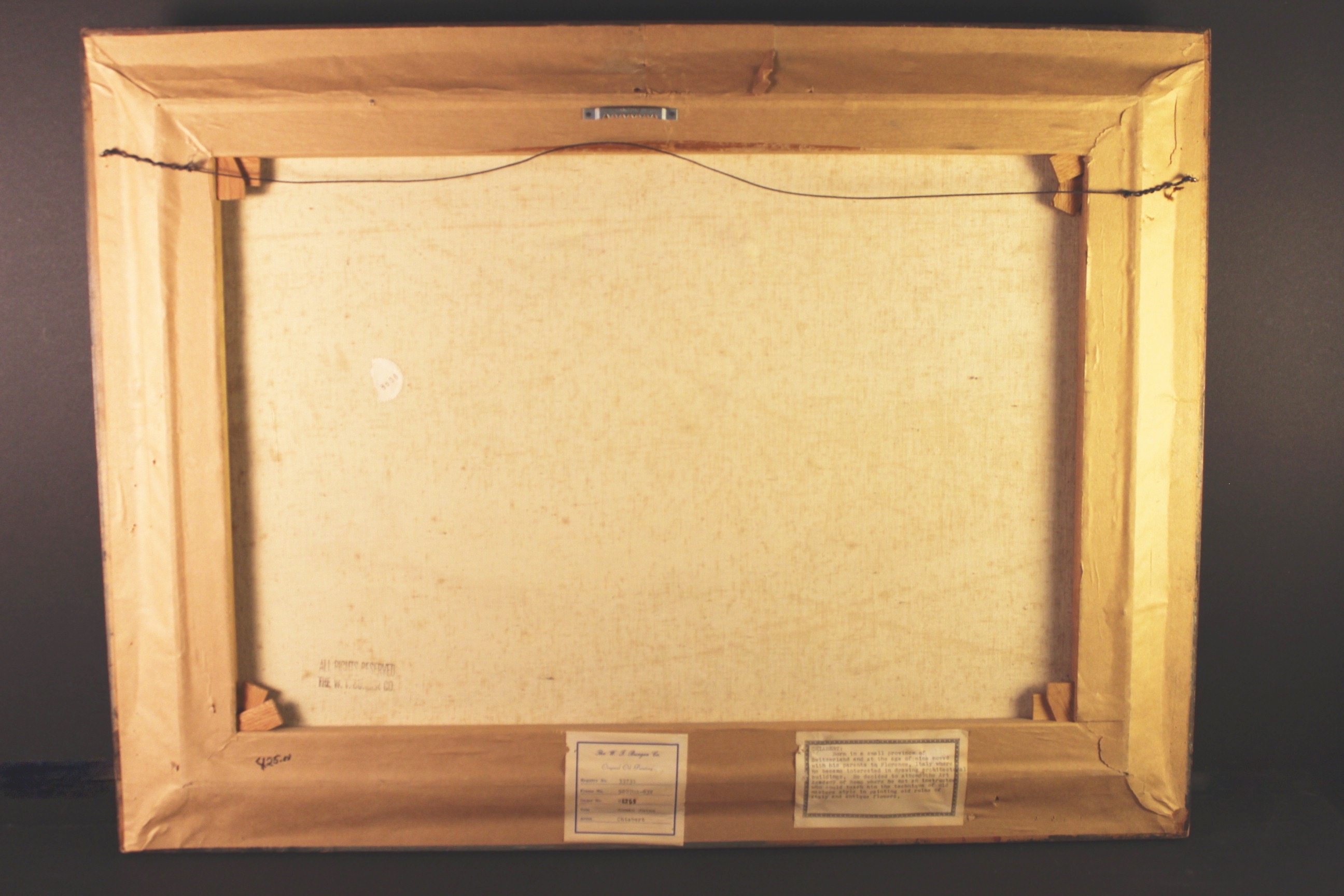 Chiabert "Roman Ruins" Oil on Canvas original Painting