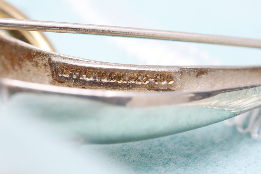 Sterling Silver and 18K Gold Tiffany & Co. Dolphin Brooch