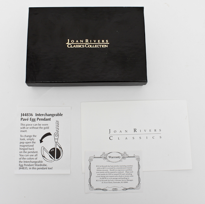 Joan Rivers Classic Collection Pavé Egg Necklace