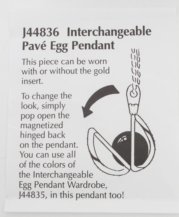 Joan Rivers Classic Collection Pavé Egg Necklace