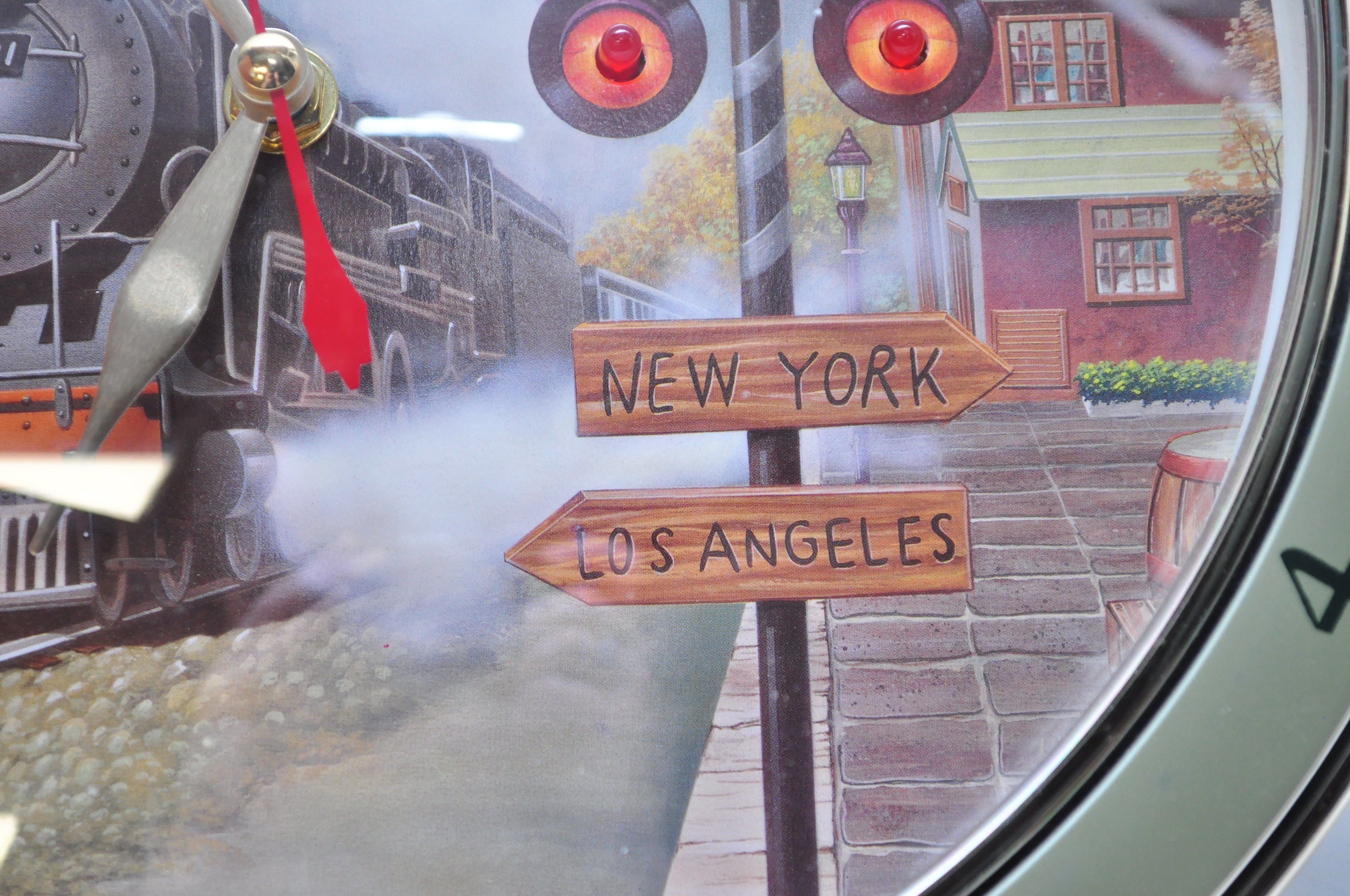 Two Train Theme Clocks