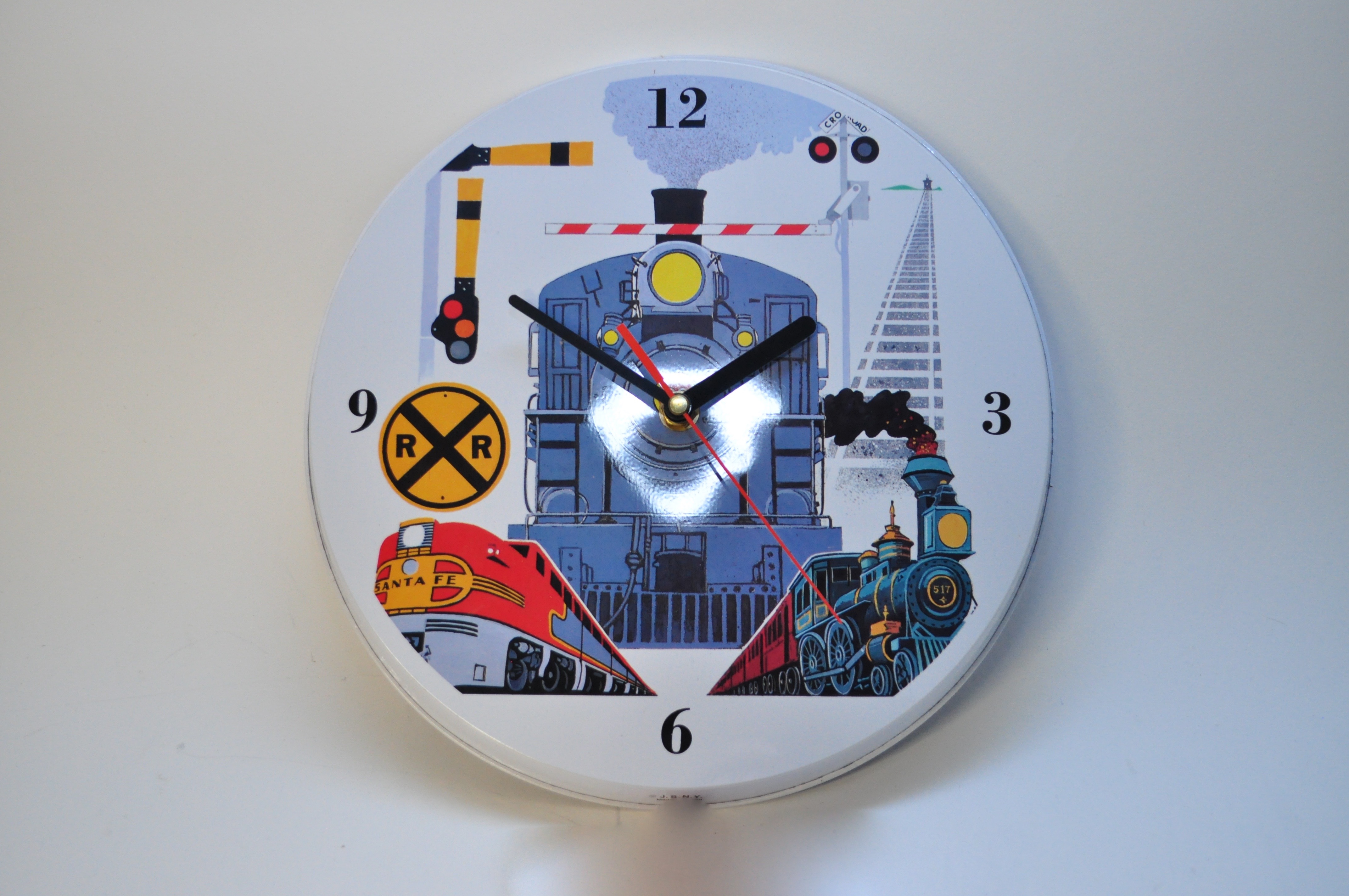 Two Train Theme Clocks