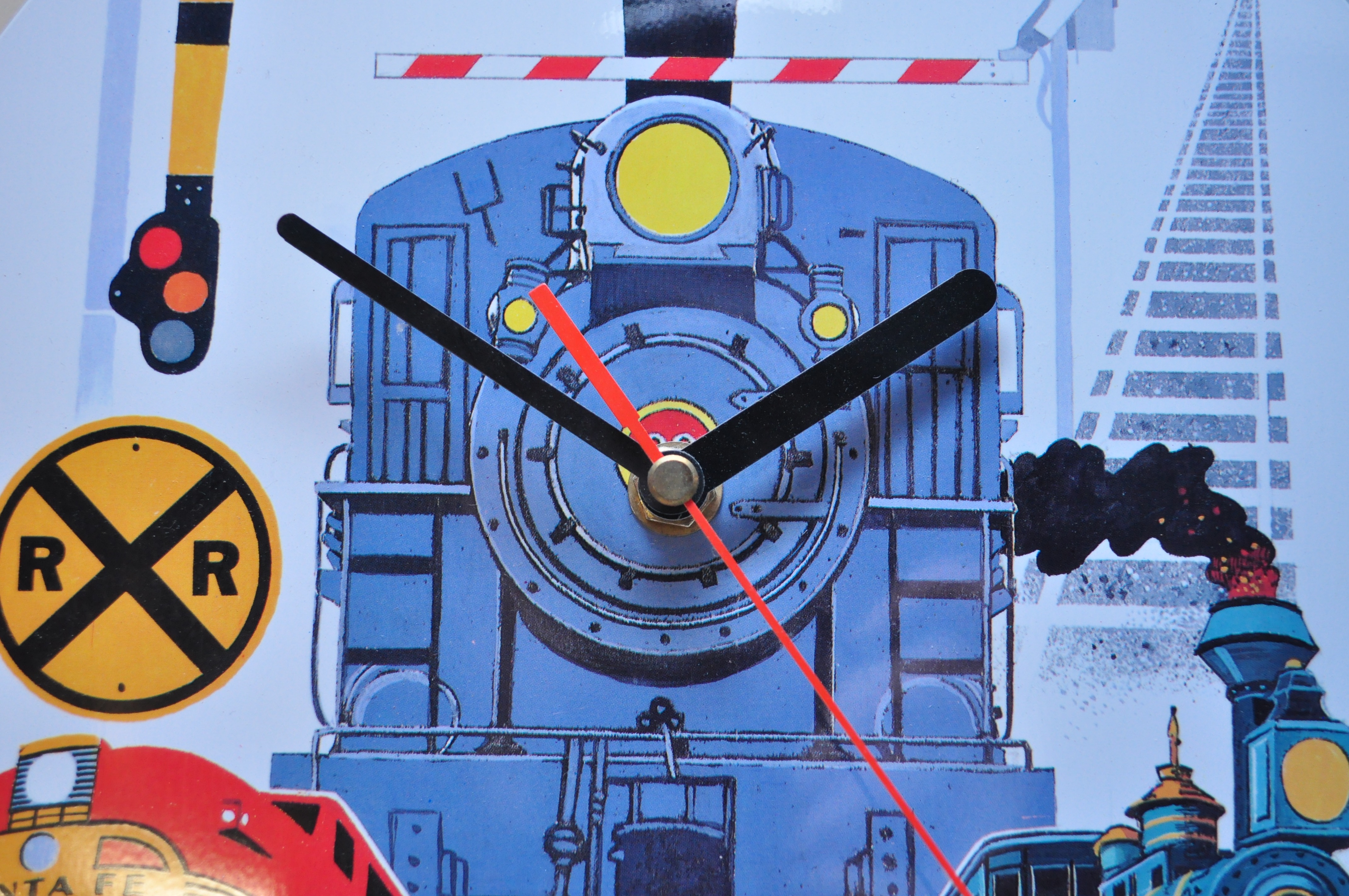 Two Train Theme Clocks