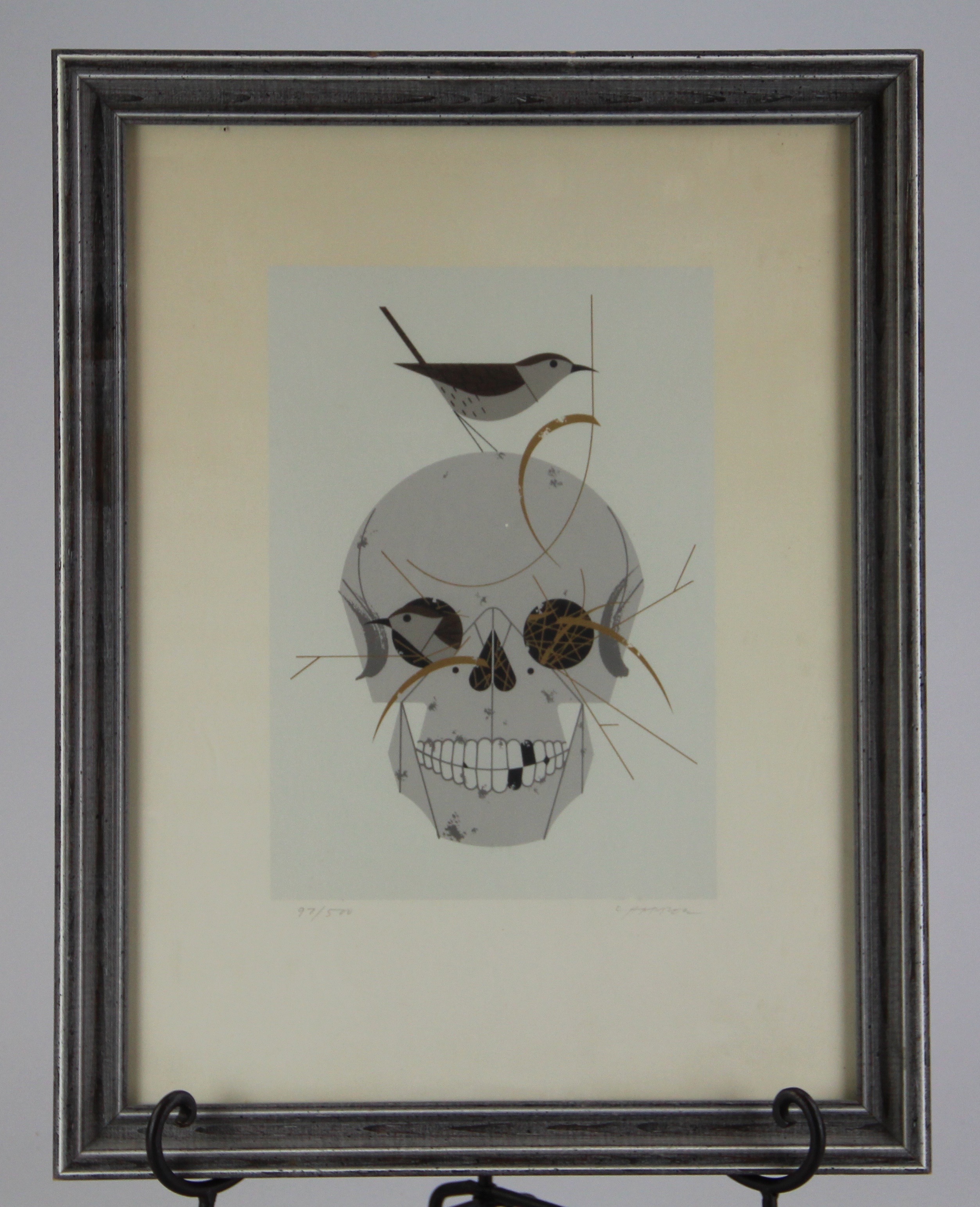 Signed Limited Edition Charley Harper "Wrented" Serigraph