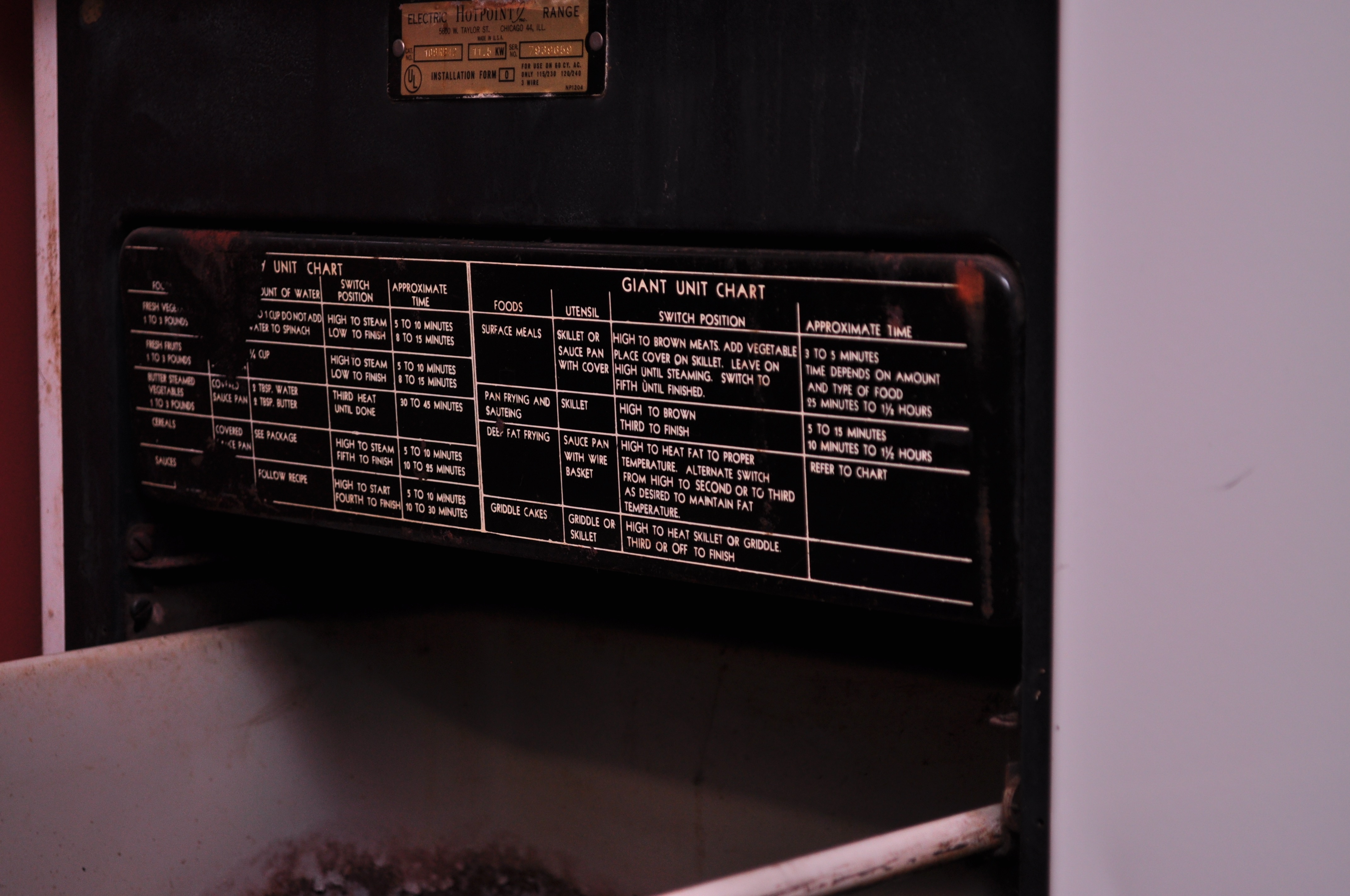 Vintage HotPoint Electric Range Stove