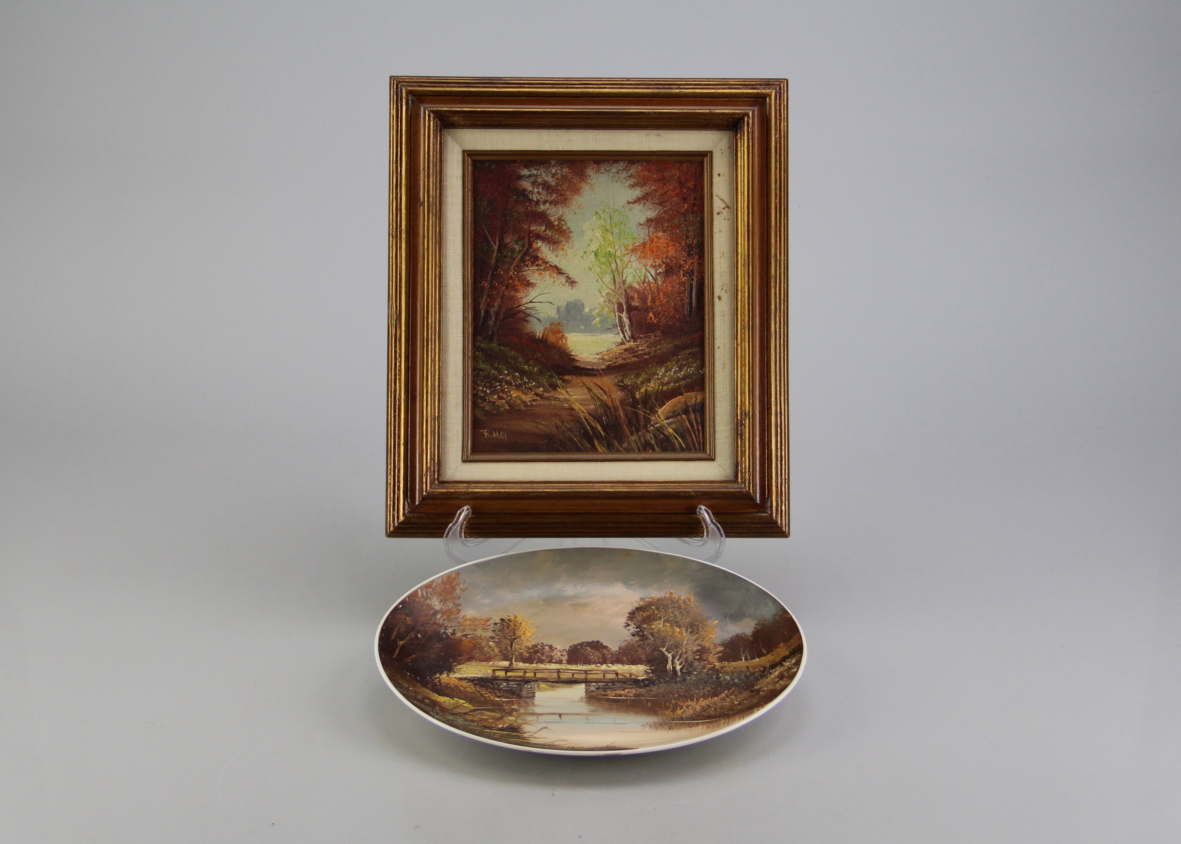 Pair of Original Russell May Oil Paintings