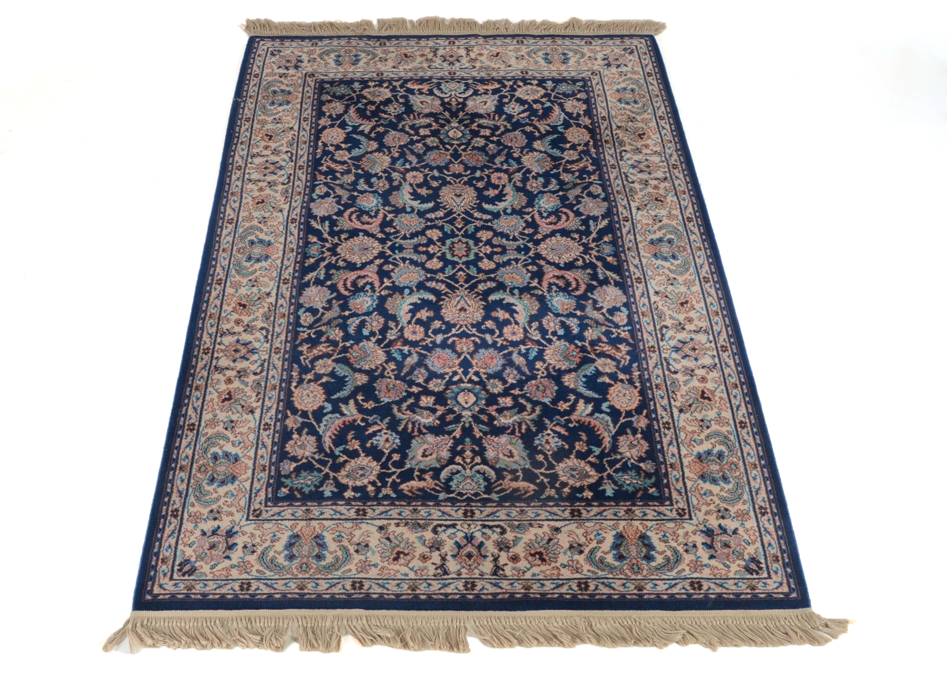 Karastan "Indigo Tabriz" Machine Woven Wool Rug