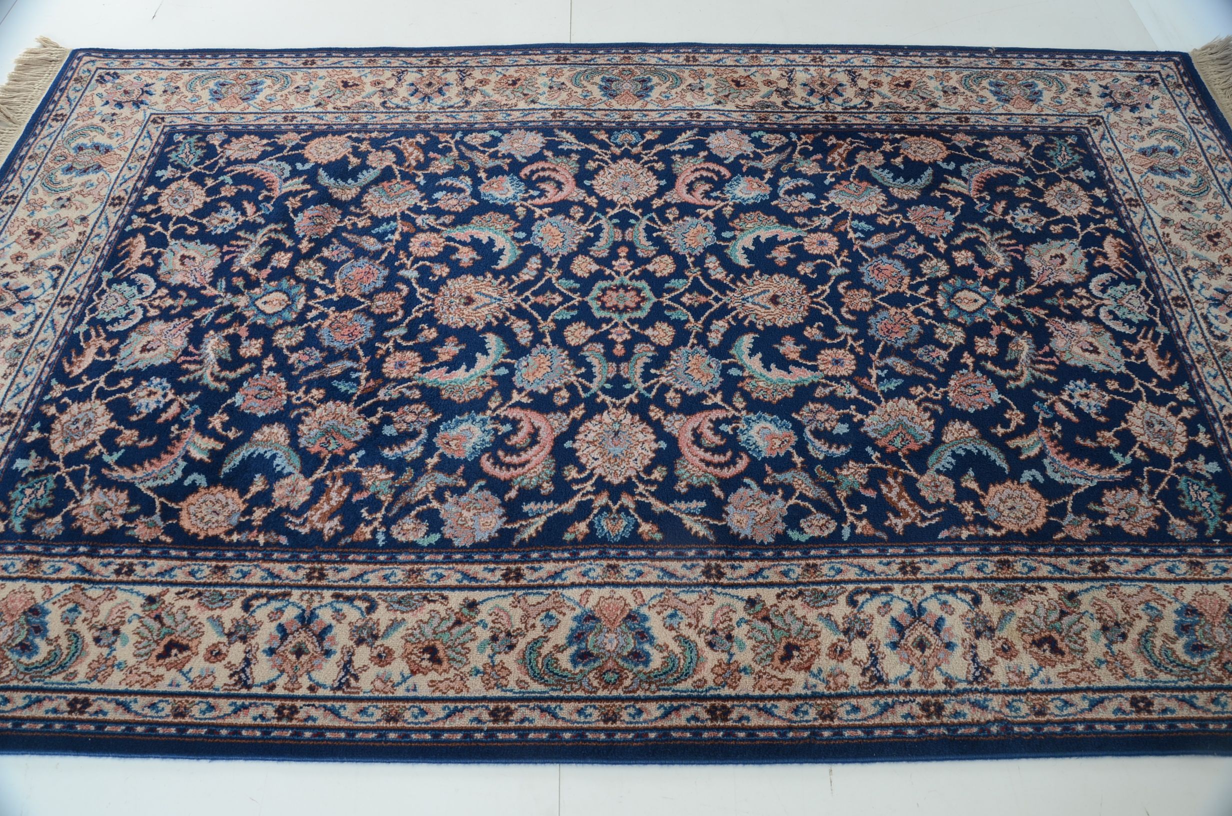 Karastan "Indigo Tabriz" Machine Woven Wool Rug