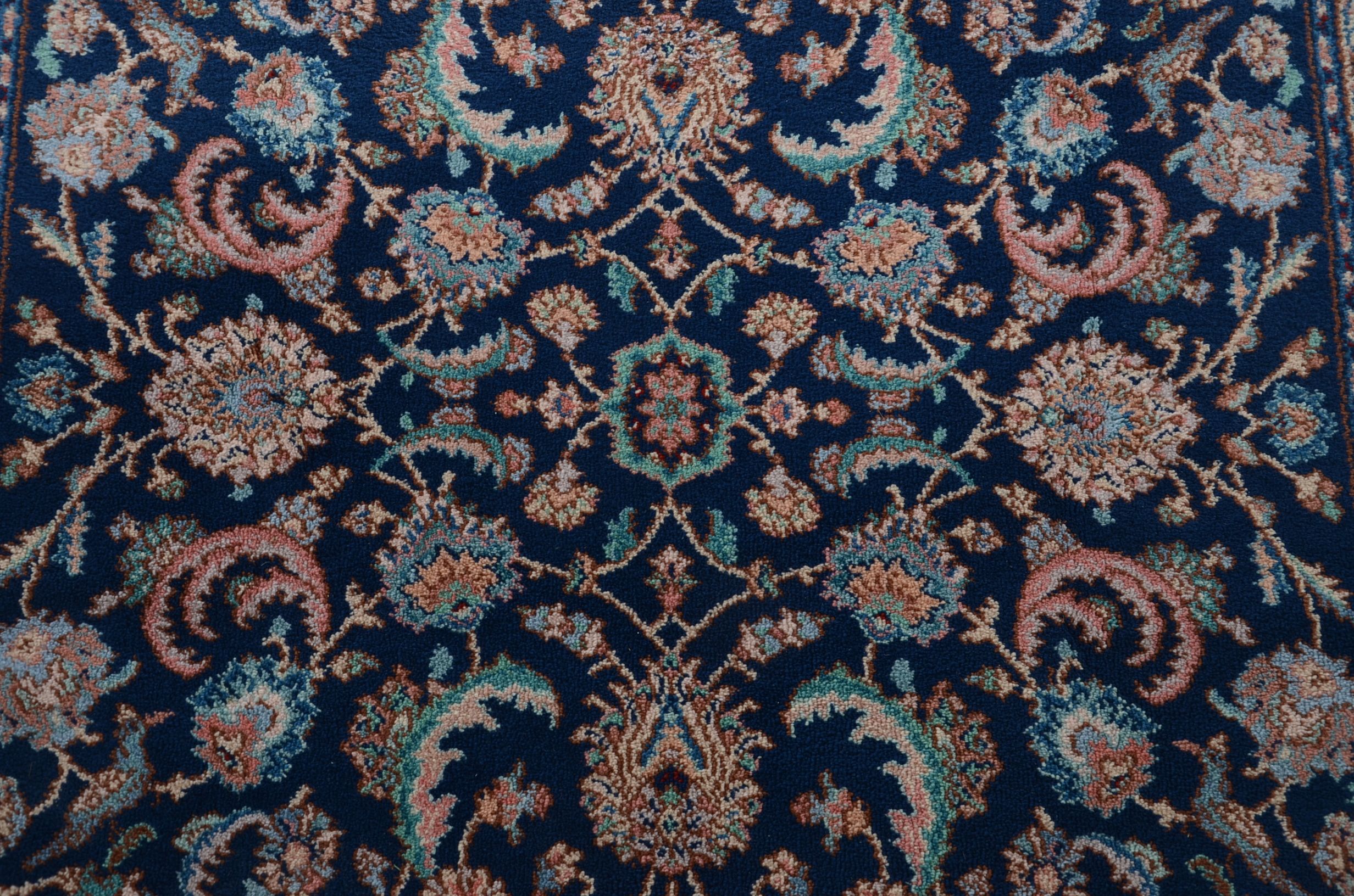 Karastan "Indigo Tabriz" Machine Woven Wool Rug