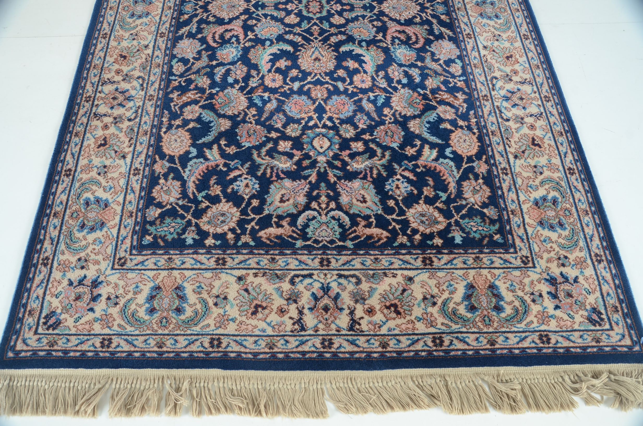 Karastan "Indigo Tabriz" Machine Woven Wool Rug