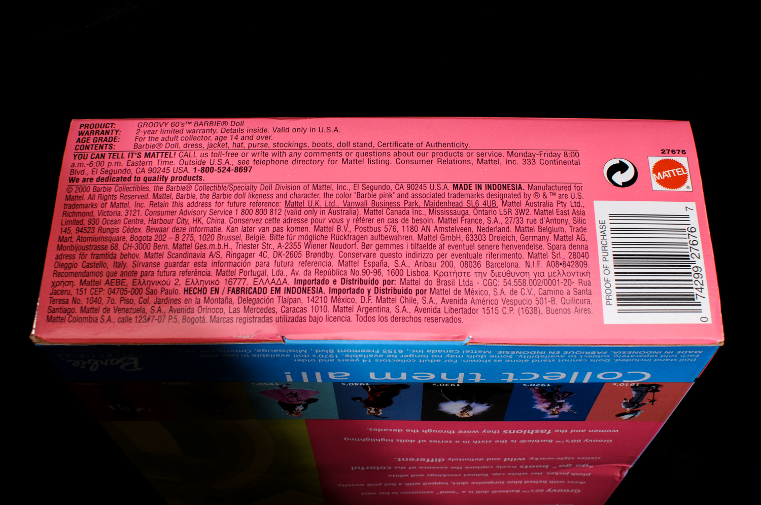 50s, 60s, and 70s Barbies from Great Fashions of 20th Century