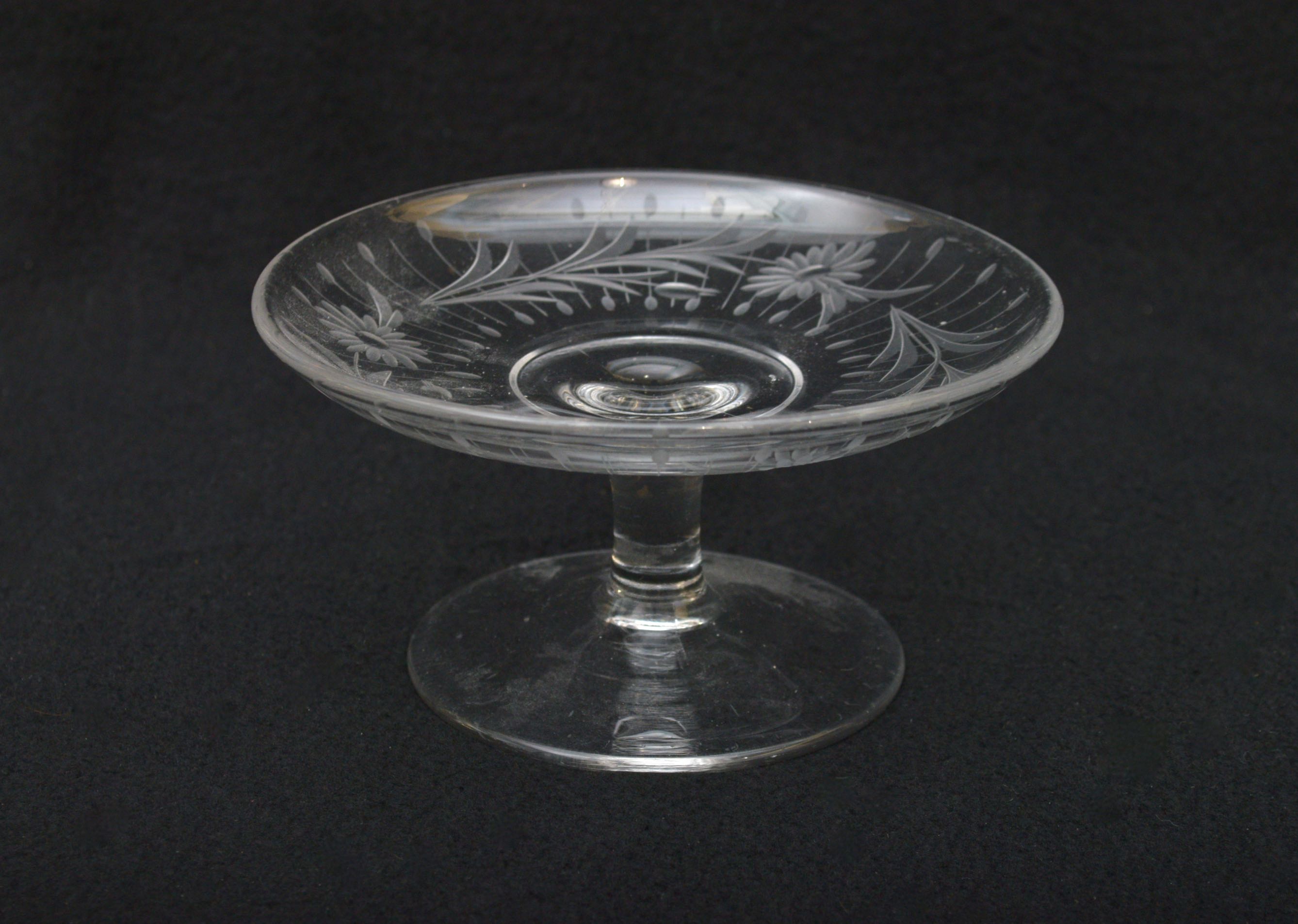 Clear Glass "Rumtopf" Lidded Jar with Assortment of Glassware