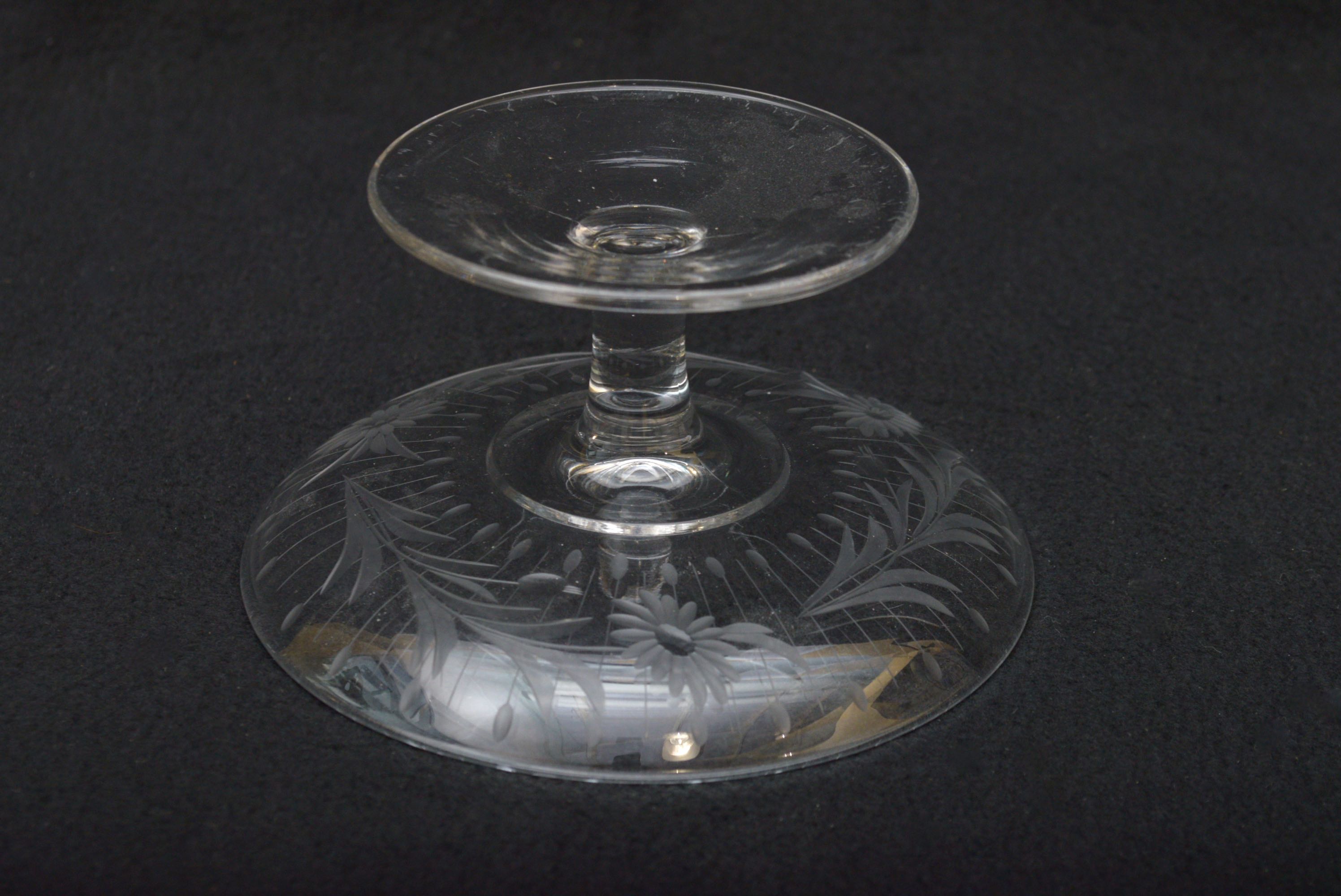 Clear Glass "Rumtopf" Lidded Jar with Assortment of Glassware