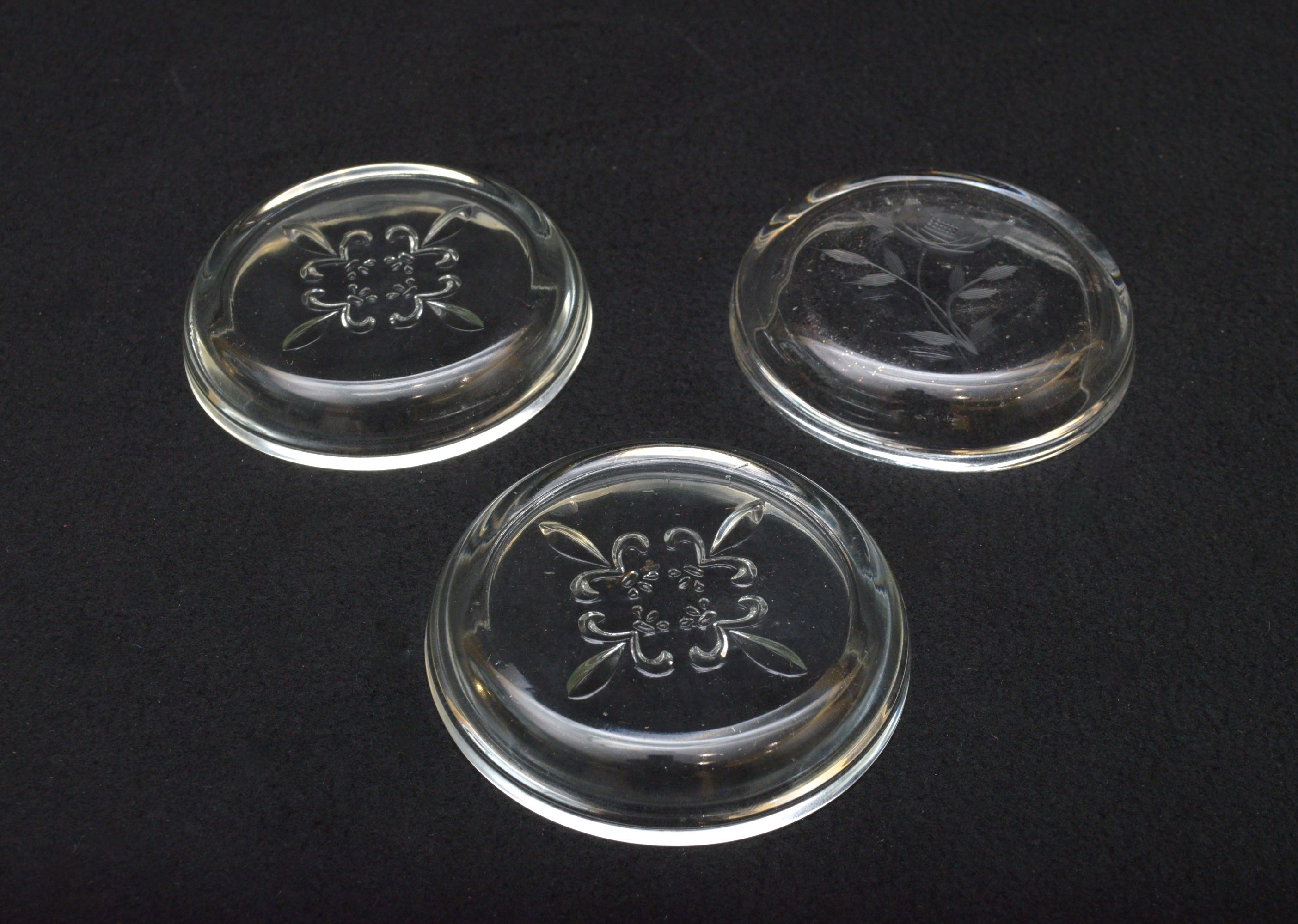 Clear Glass "Rumtopf" Lidded Jar with Assortment of Glassware