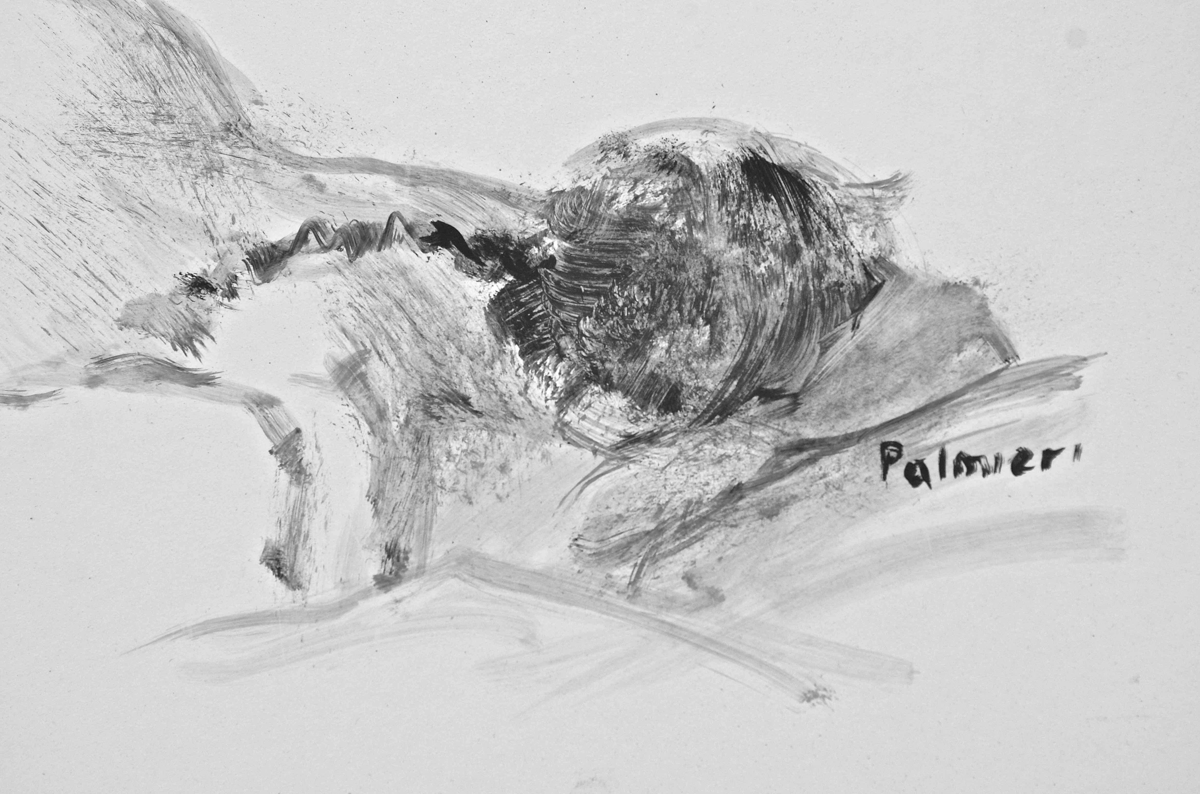 Palmier Original Nude Figure Drawing