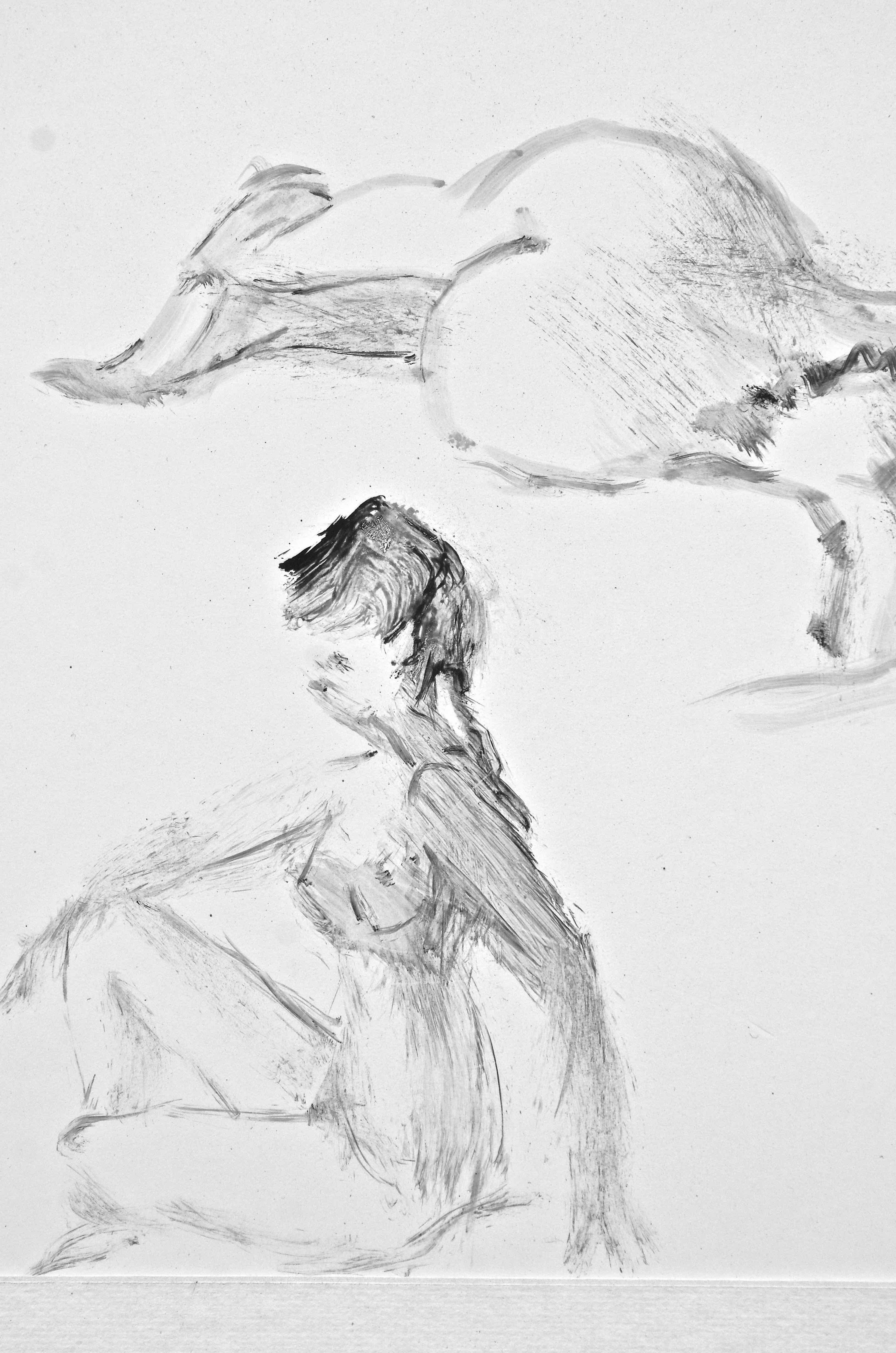 Palmier Original Nude Figure Drawing