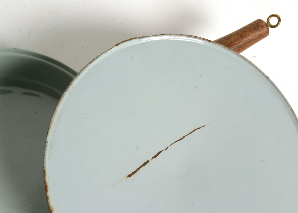 Vintage Voss Cast Iron Enamel Oven Ware