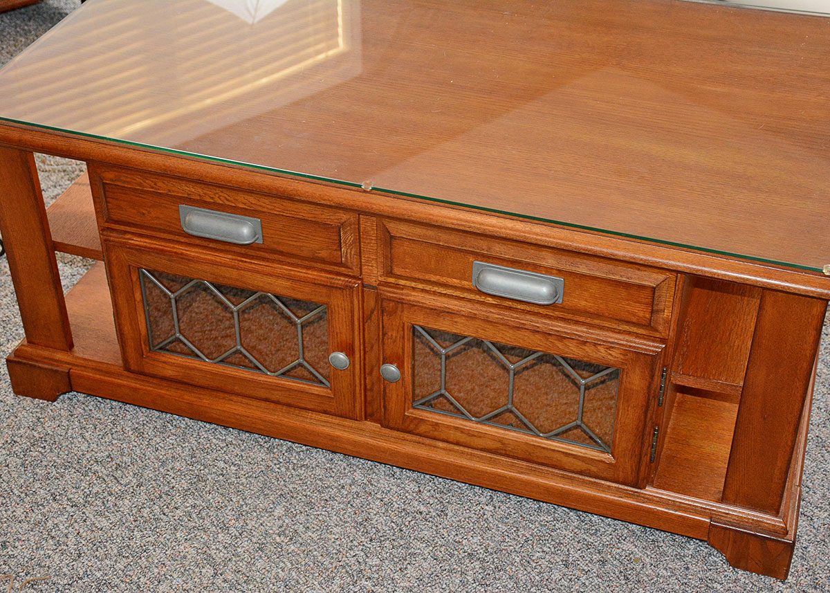 Lift Top Ashley Furniture Oak Veneer Coffee Table