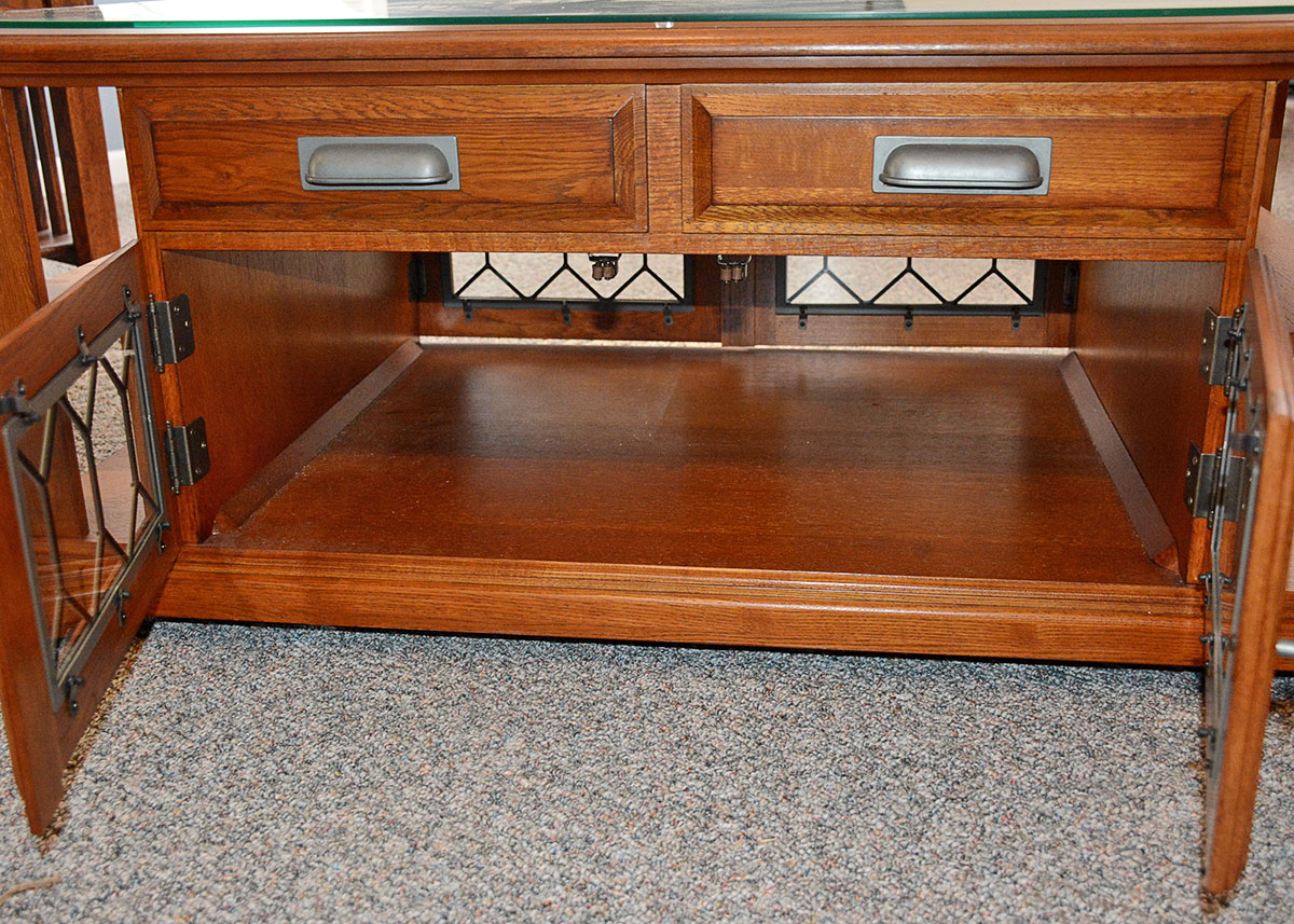 Lift Top Ashley Furniture Oak Veneer Coffee Table