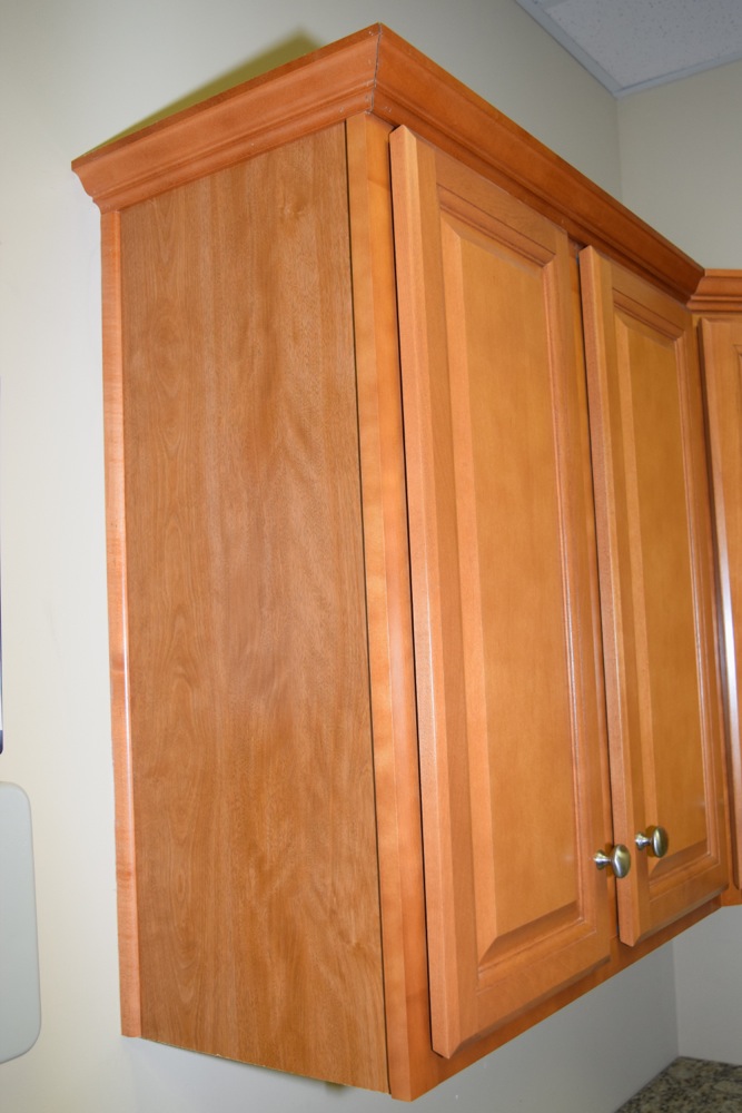 Maple Corner Cabinet and Granite Countertop Set