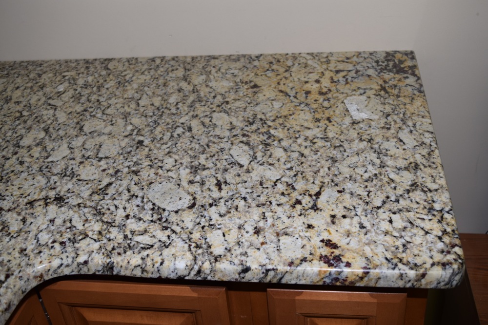 Maple Corner Cabinet and Granite Countertop Set