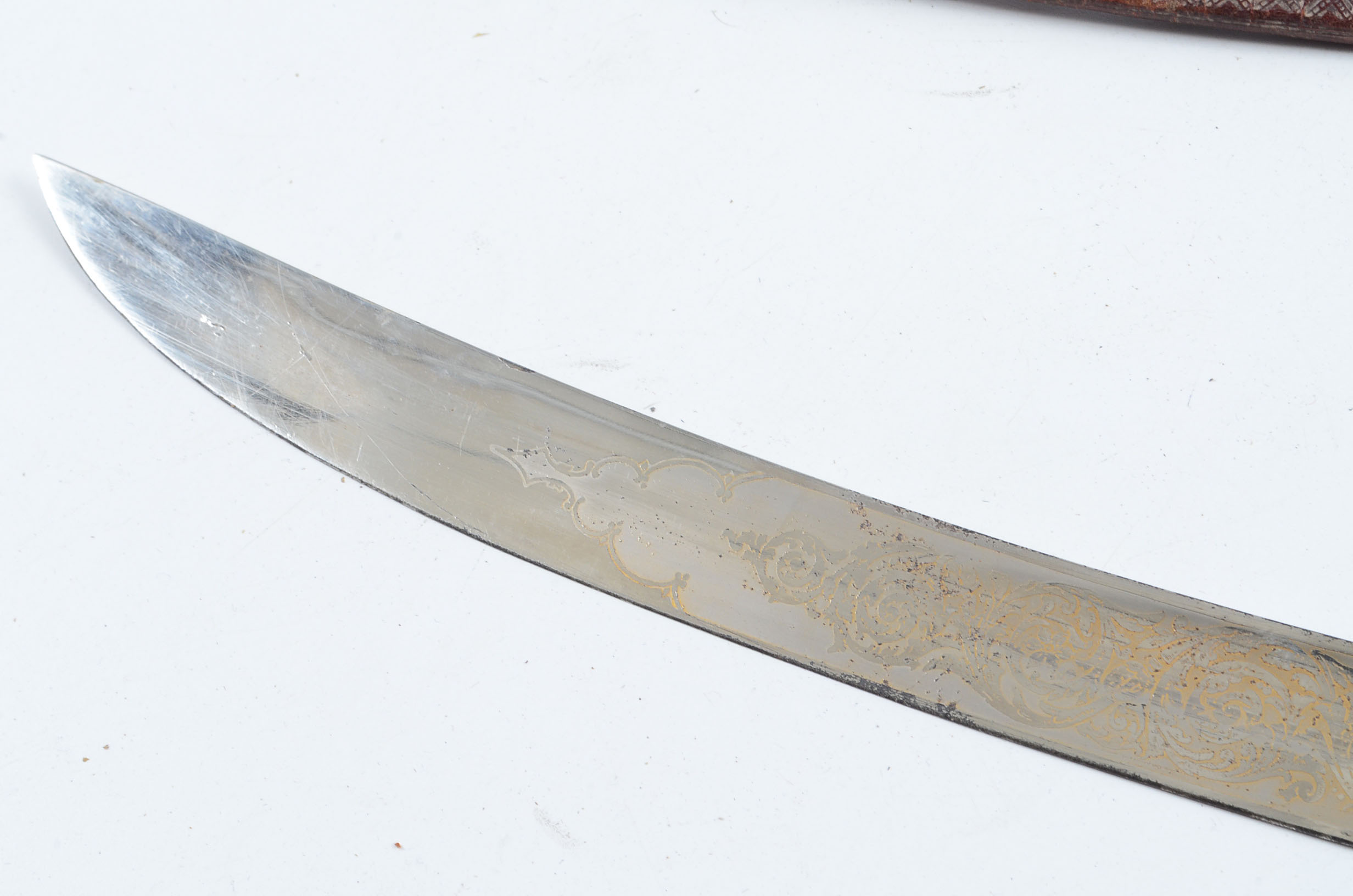 19th Century Ethiopian Military Sword with Rhino Horn Handle