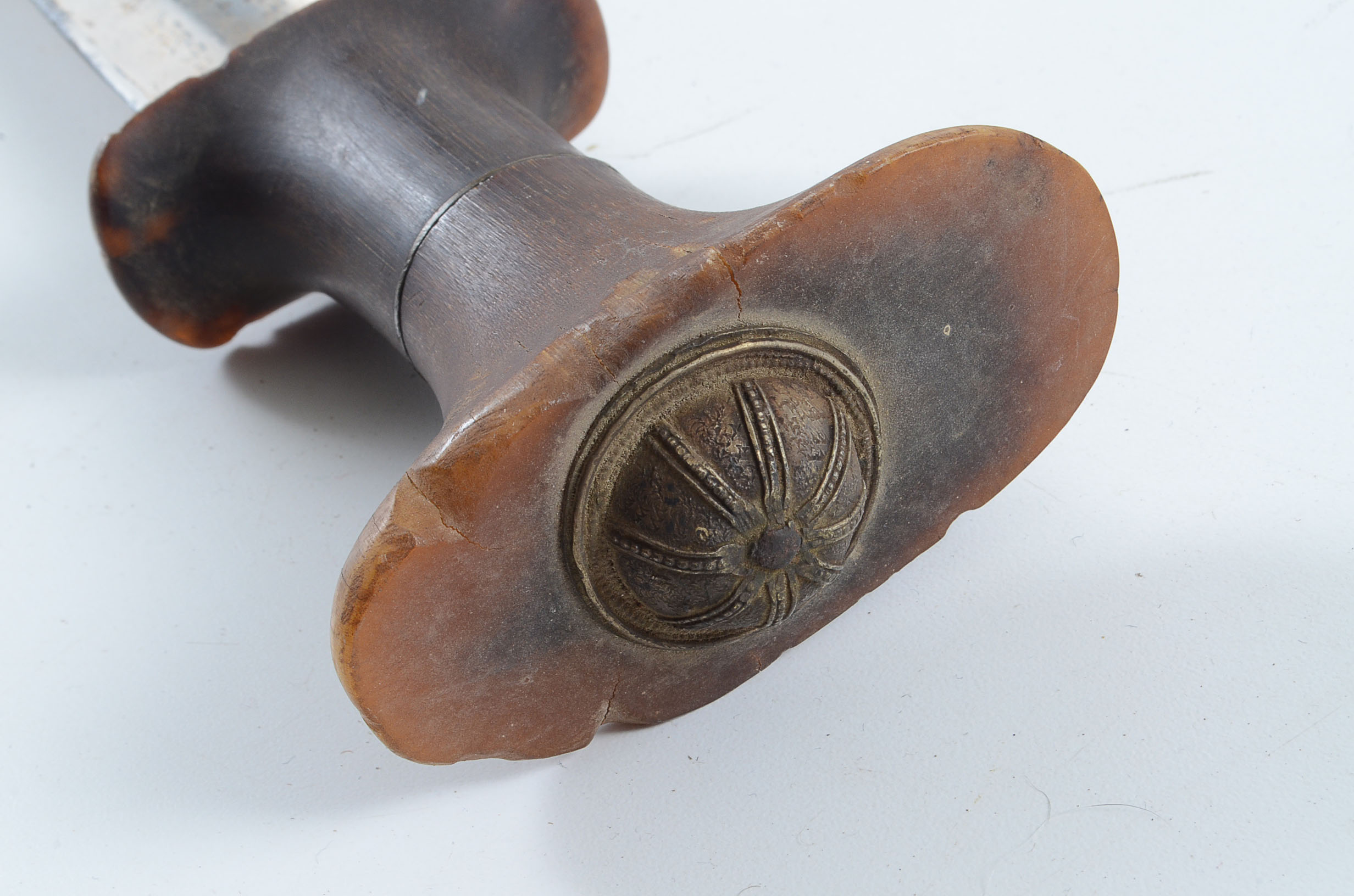 19th Century Ethiopian Military Sword with Rhino Horn Handle