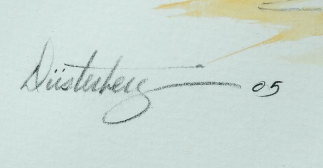 Tom Dusterberg Watercolor of The Arc de Triomphe de l'Étoile