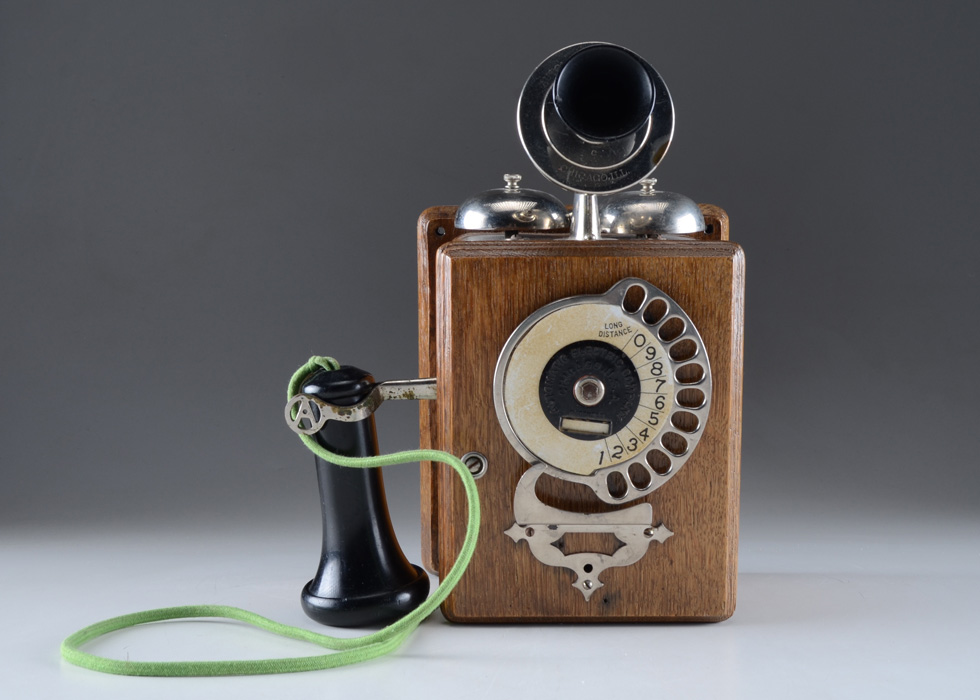 Antique 1906 Automatic Electric Co Strowger Wall Phone