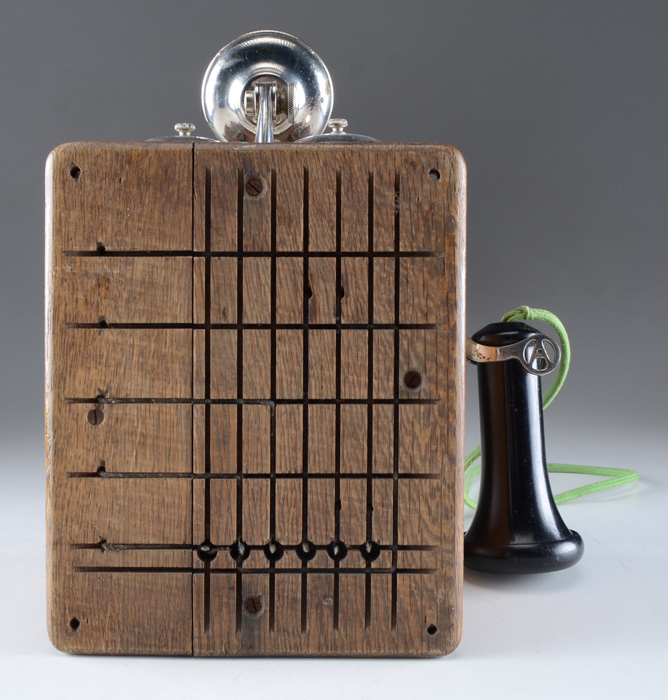 Antique 1906 Automatic Electric Co Strowger Wall Phone